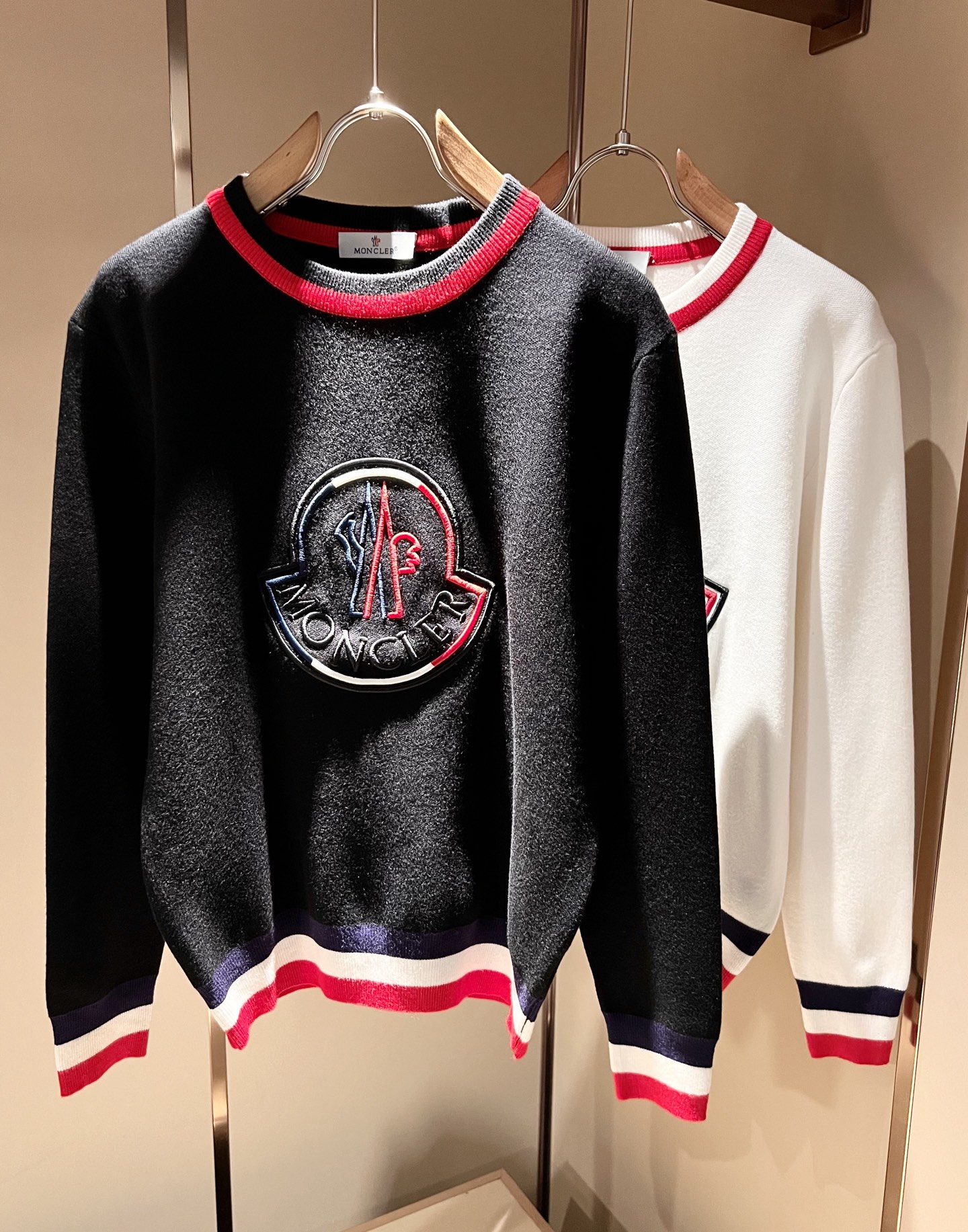 Moncler Couple Basic Clothing Wool Couple Style M-l-xl