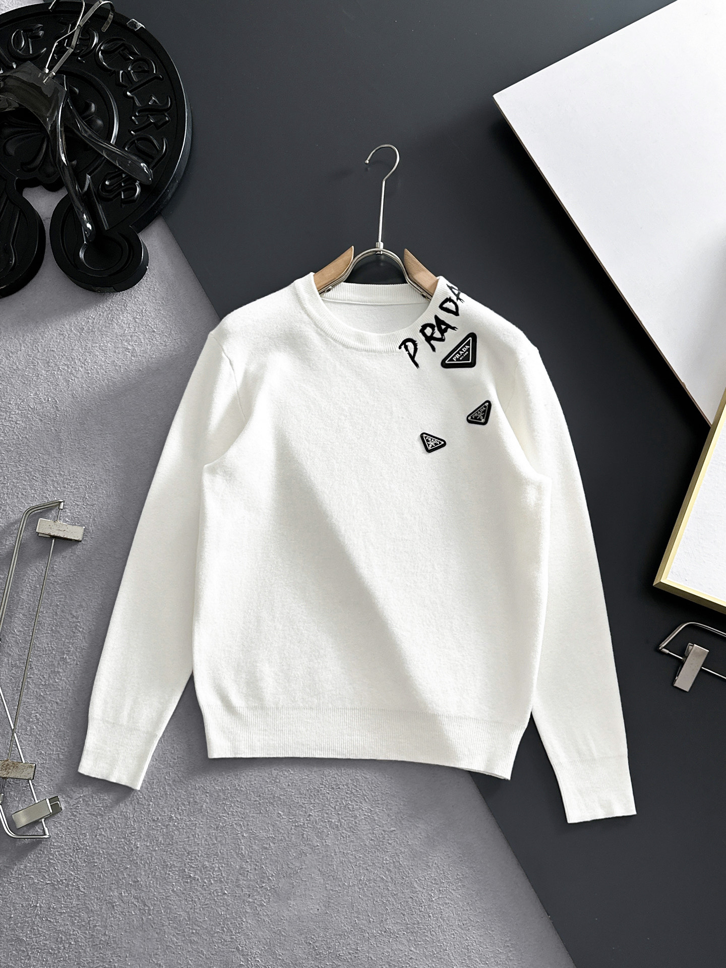 Prada Couple Basic Clothing Wool M-xl