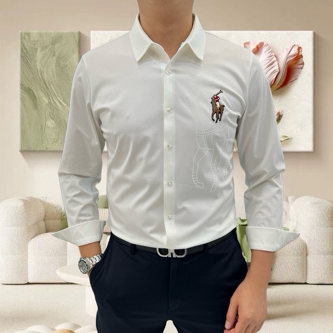 Male Shirt Cotton Black M-l-xl