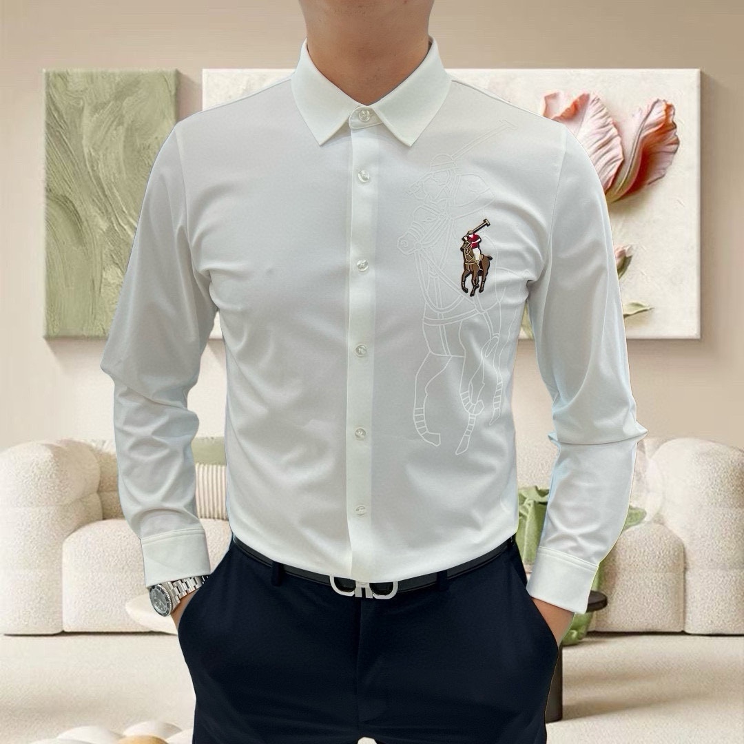 Male Shirt Cotton Black M-l-xl