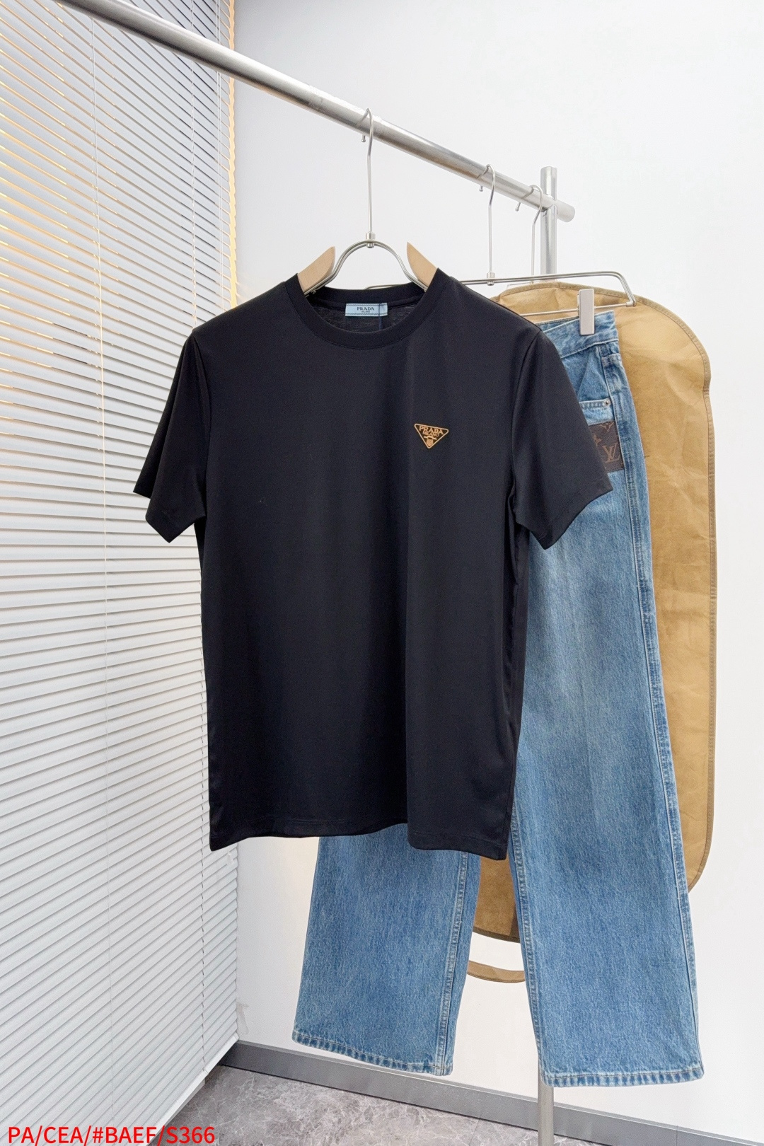 Prada Male Basic Clothing Cotton Black S-m-l-xl