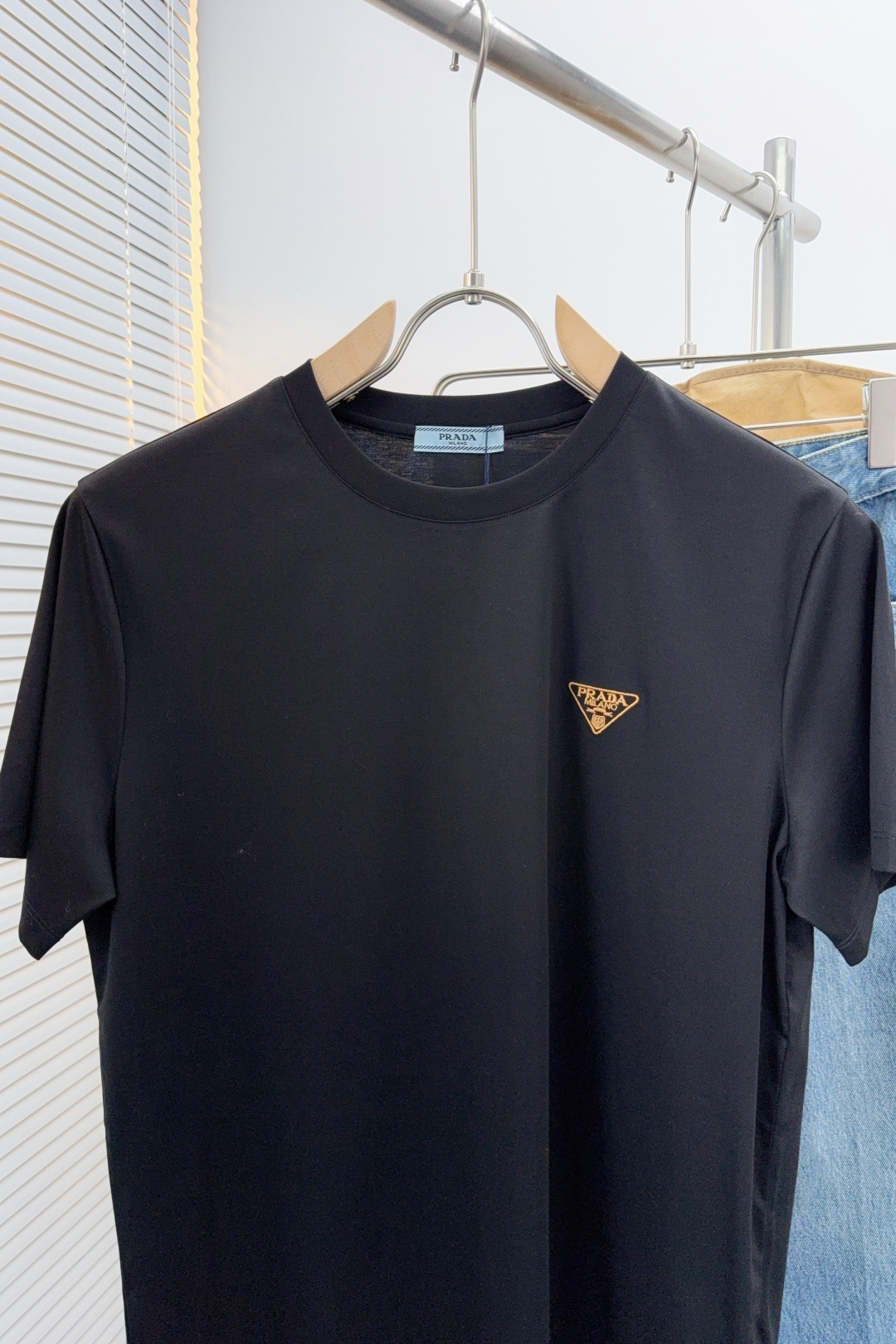 Prada Male Basic Clothing Cotton Black S-m-l-xl
