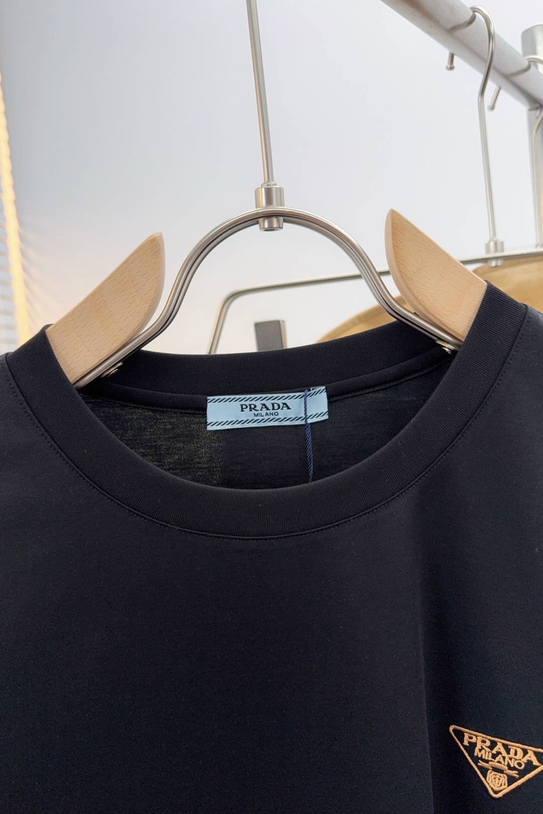 Prada Male Basic Clothing Cotton Black S-m-l-xl