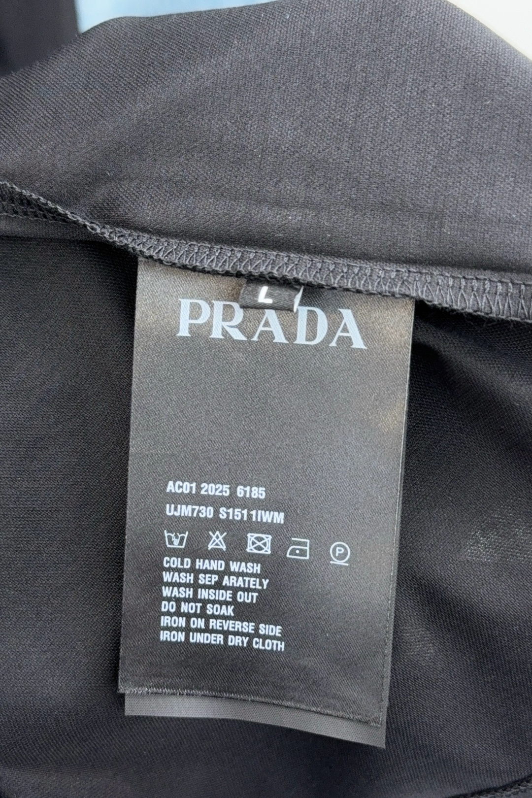 Prada Male Basic Clothing Cotton Black S-m-l-xl