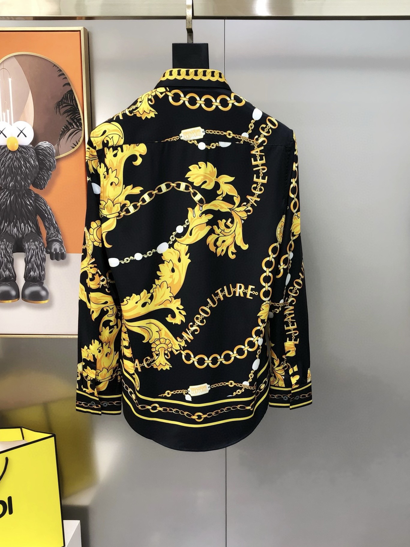 Versace Male Shirt Cotton Printed S-l-xl