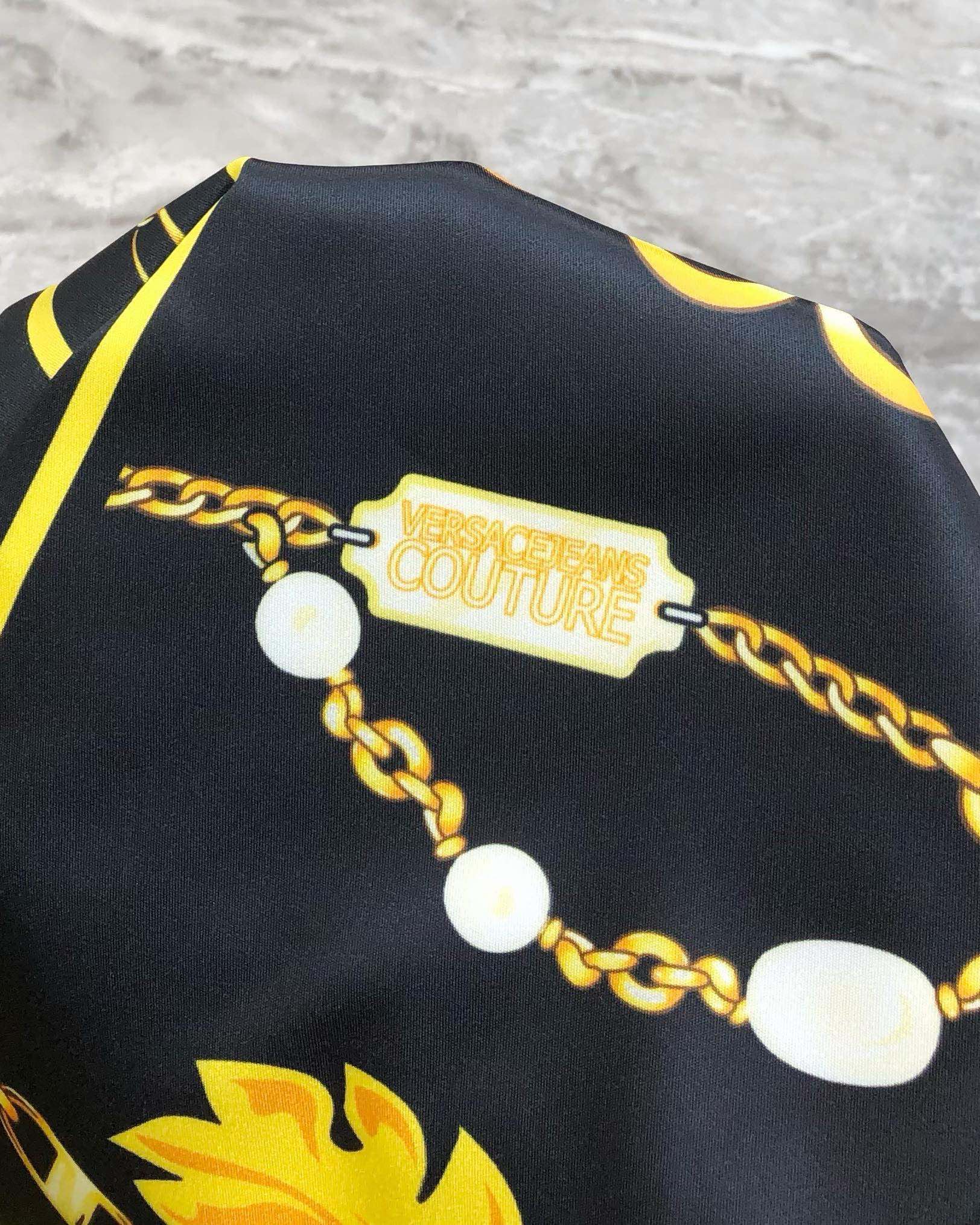 Versace Male Shirt Cotton Printed S-l-xl