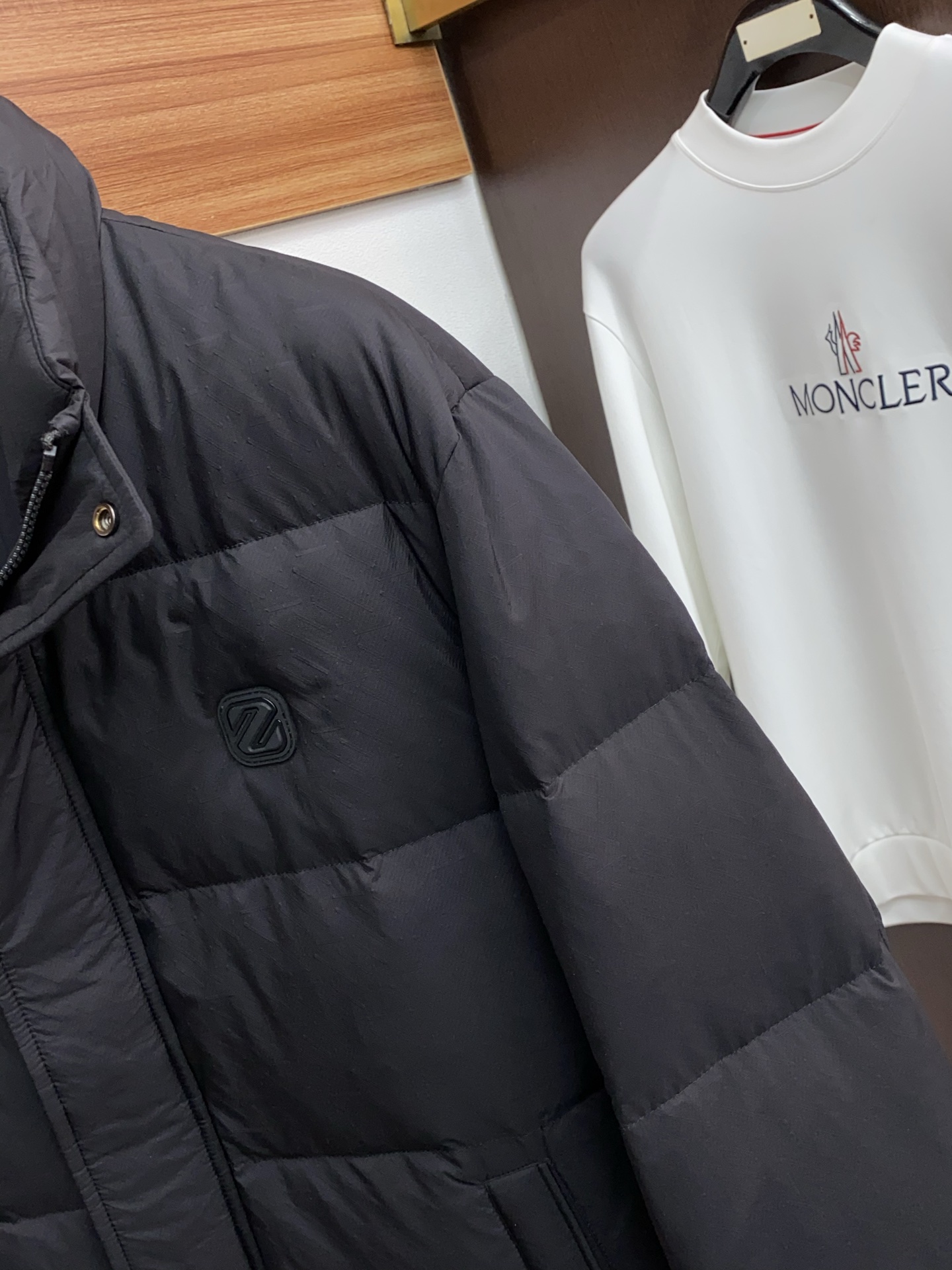 Ermenegildo Zegna Male Down Jacket White Duck Down Hooded M-l-xl