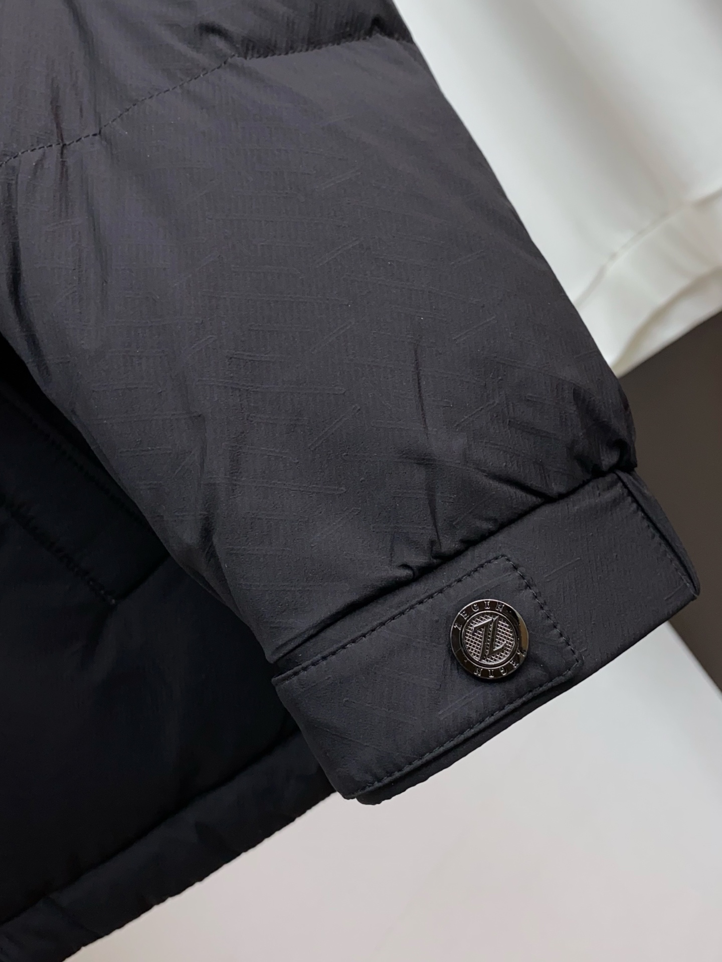 Ermenegildo Zegna Male Down Jacket White Duck Down Hooded M-l-xl