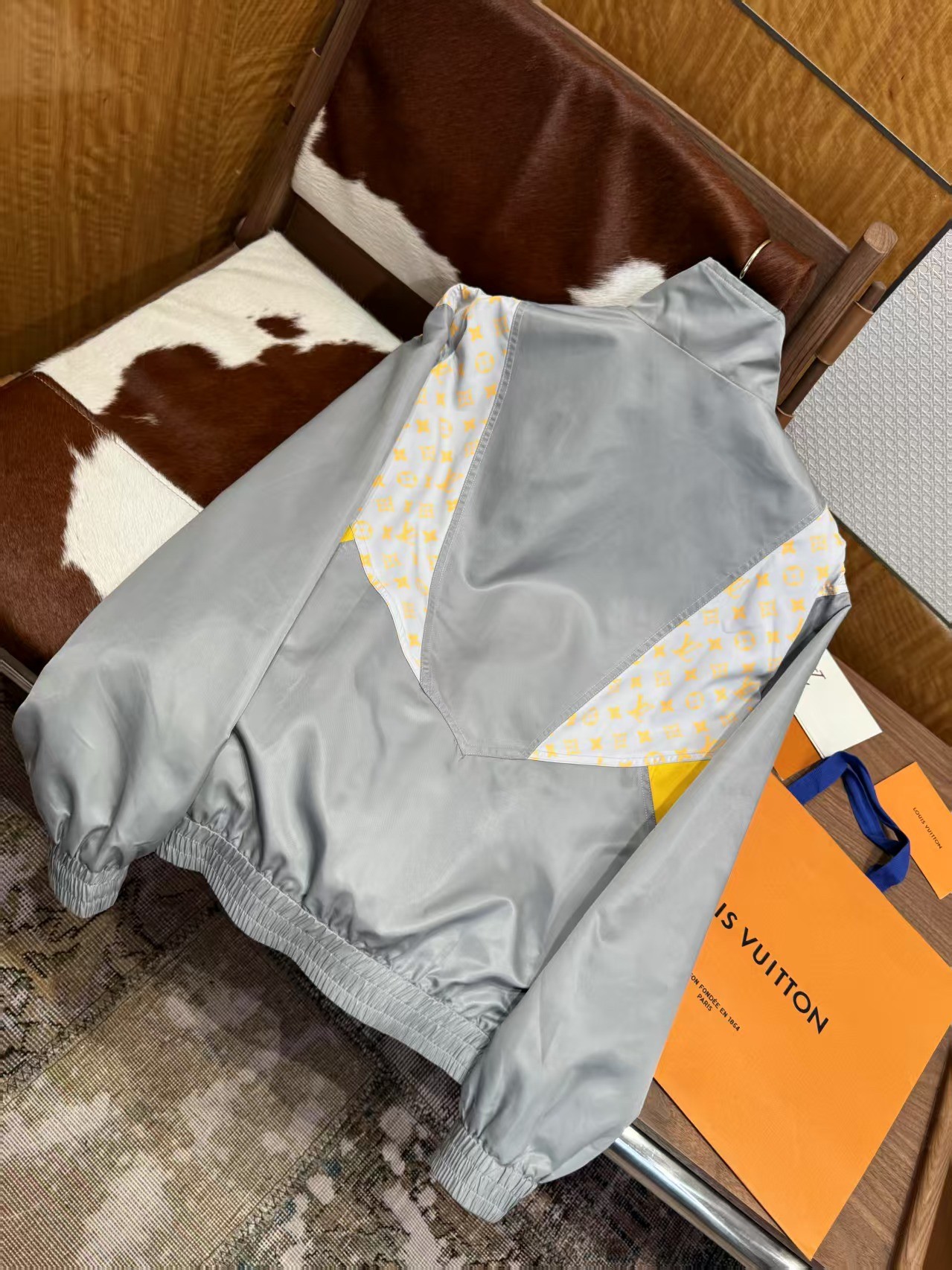 Louis Vuitton Jacket Gray Printed S-m-l-xl