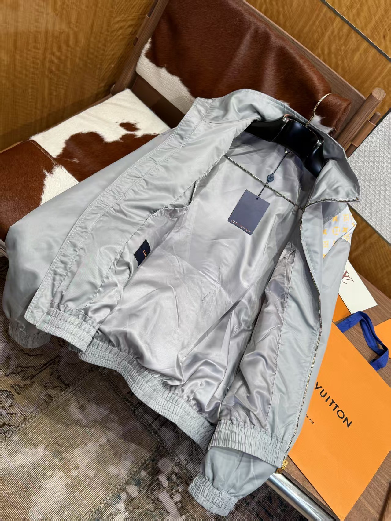 Louis Vuitton Jacket Gray Printed S-m-l-xl