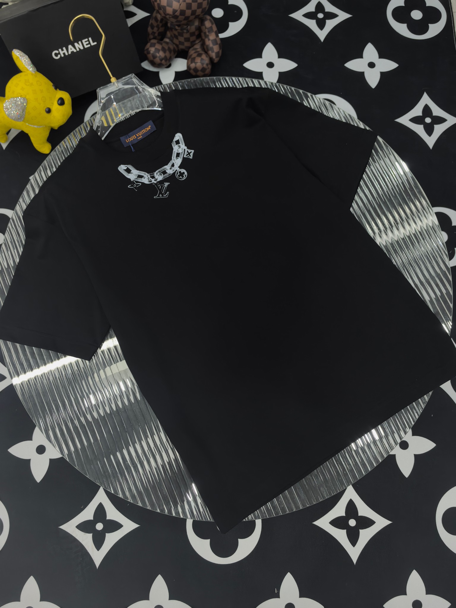 Louis Vuitton Basic Clothing Cotton Black S-l-xl