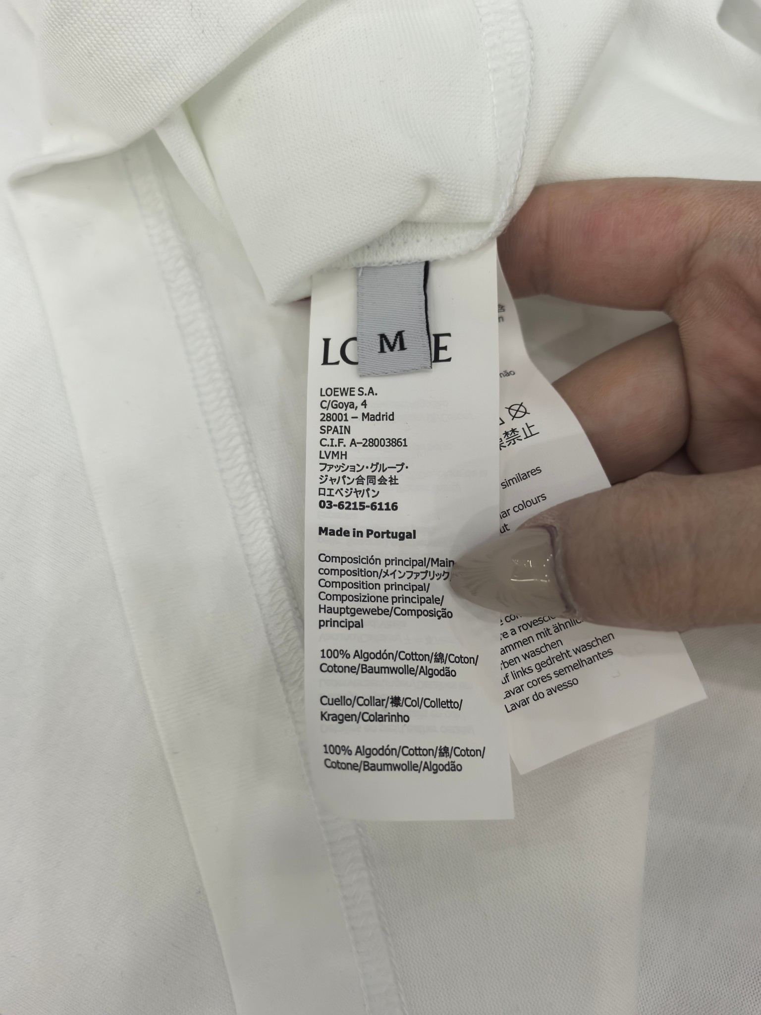 Loewe Basic Clothing Cotton Black S-l-xl