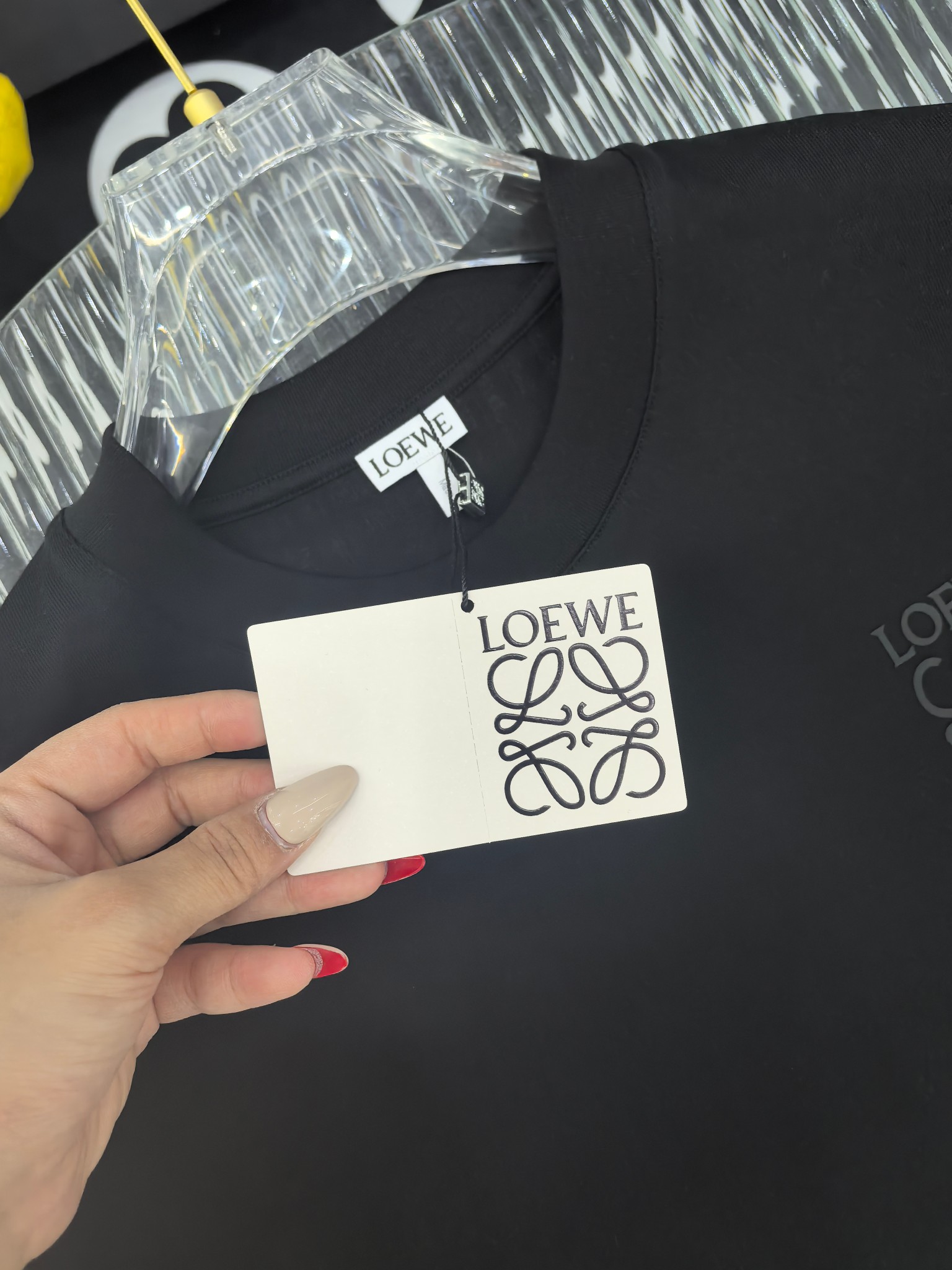 Loewe Basic Clothing Cotton Black S-l-xl
