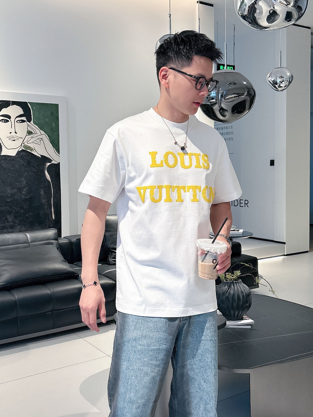 Louis Vuitton Couple Basic Clothing Cotton S-m-l-xl