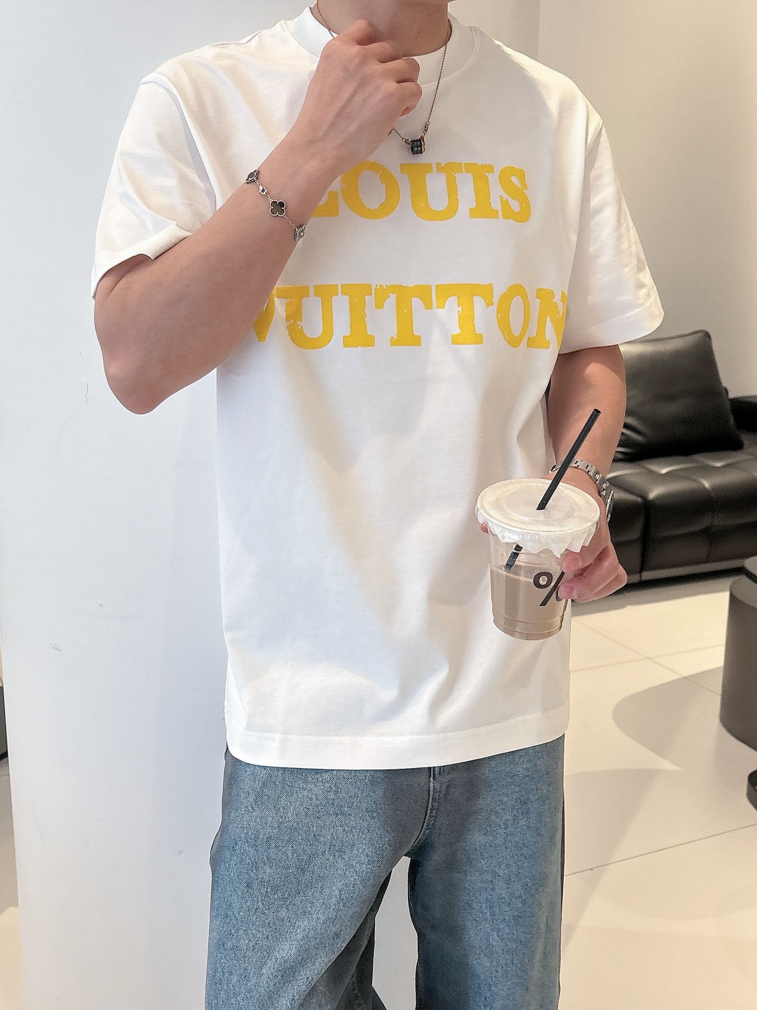 Louis Vuitton Couple Basic Clothing Cotton S-m-l-xl