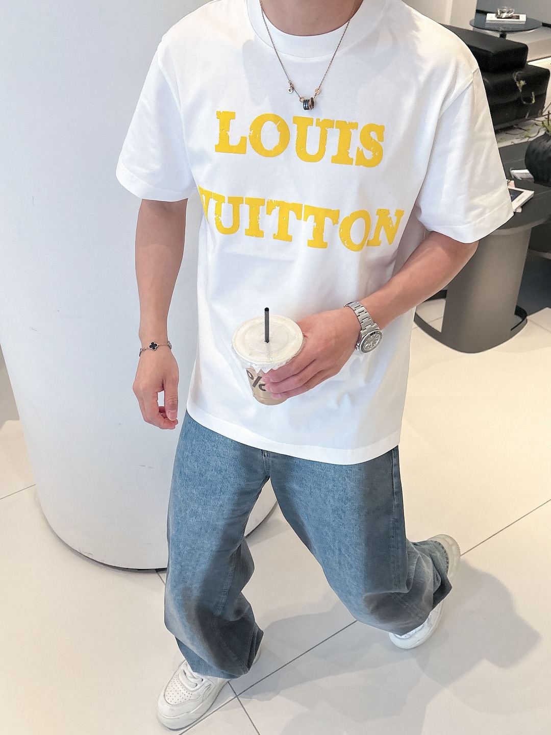 Louis Vuitton Couple Basic Clothing Cotton S-m-l-xl