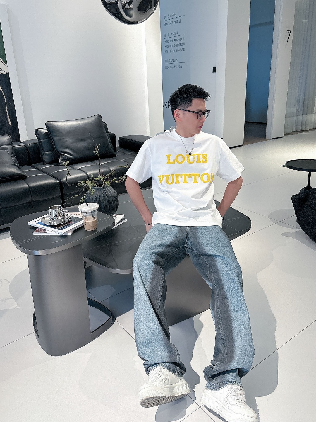 Louis Vuitton Couple Basic Clothing Cotton S-m-l-xl