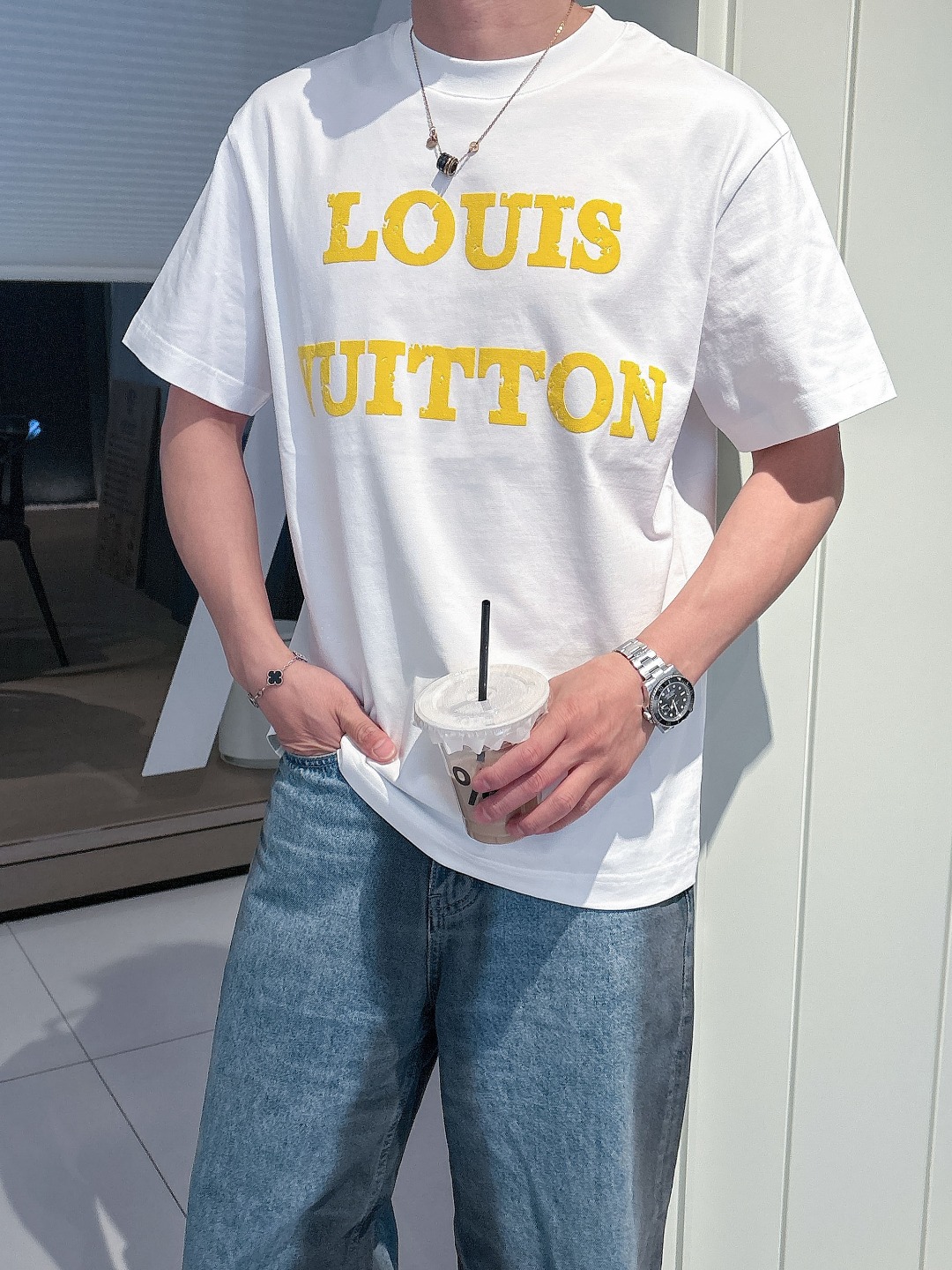 Louis Vuitton Couple Basic Clothing Cotton S-m-l-xl