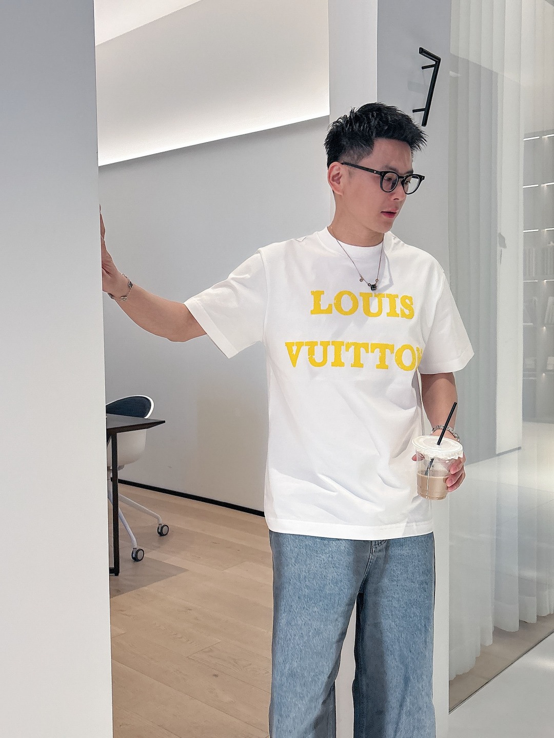 Louis Vuitton Couple Basic Clothing Cotton S-m-l-xl