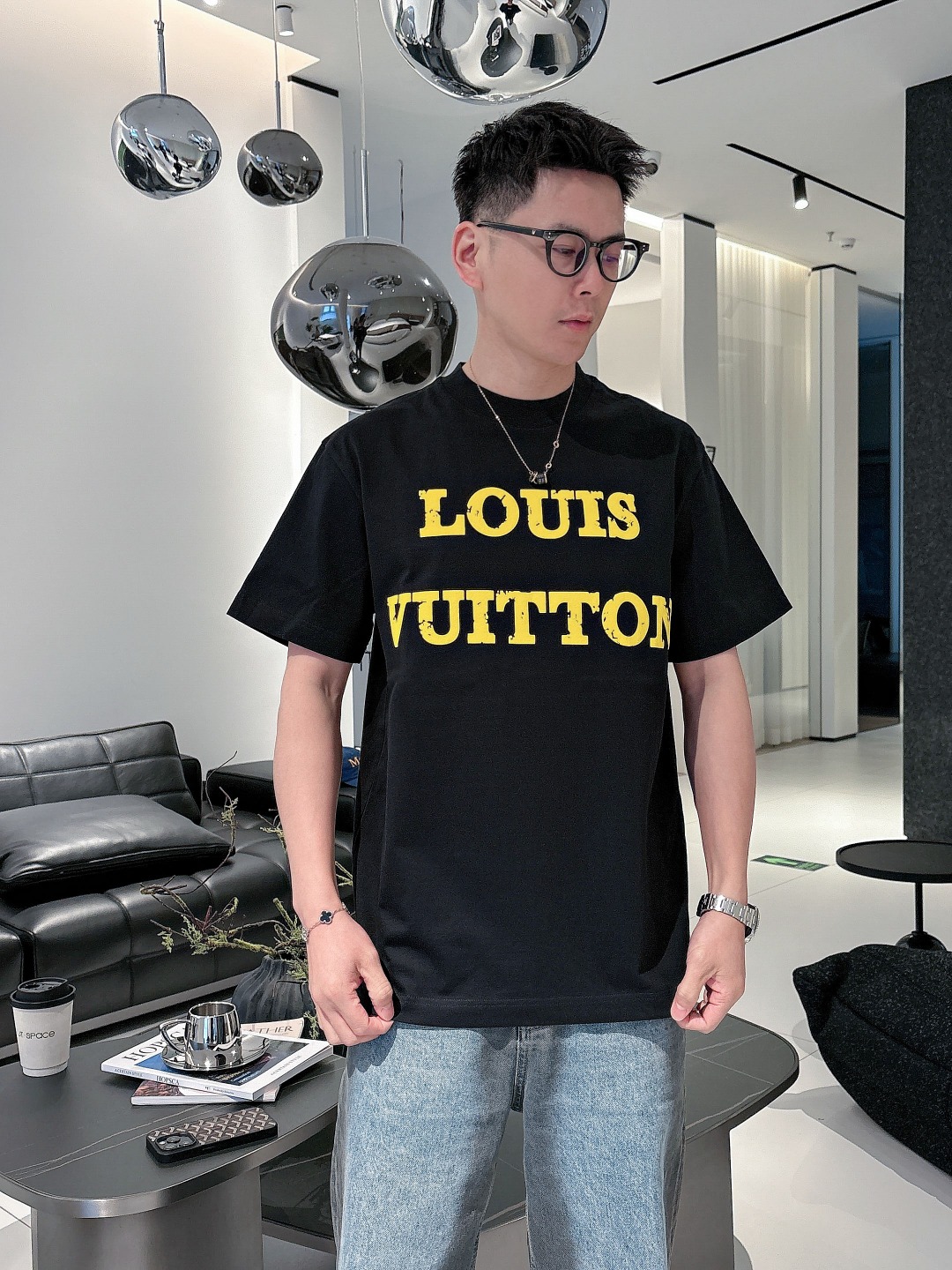 Louis Vuitton Couple Basic Clothing Cotton S-m-l-xl