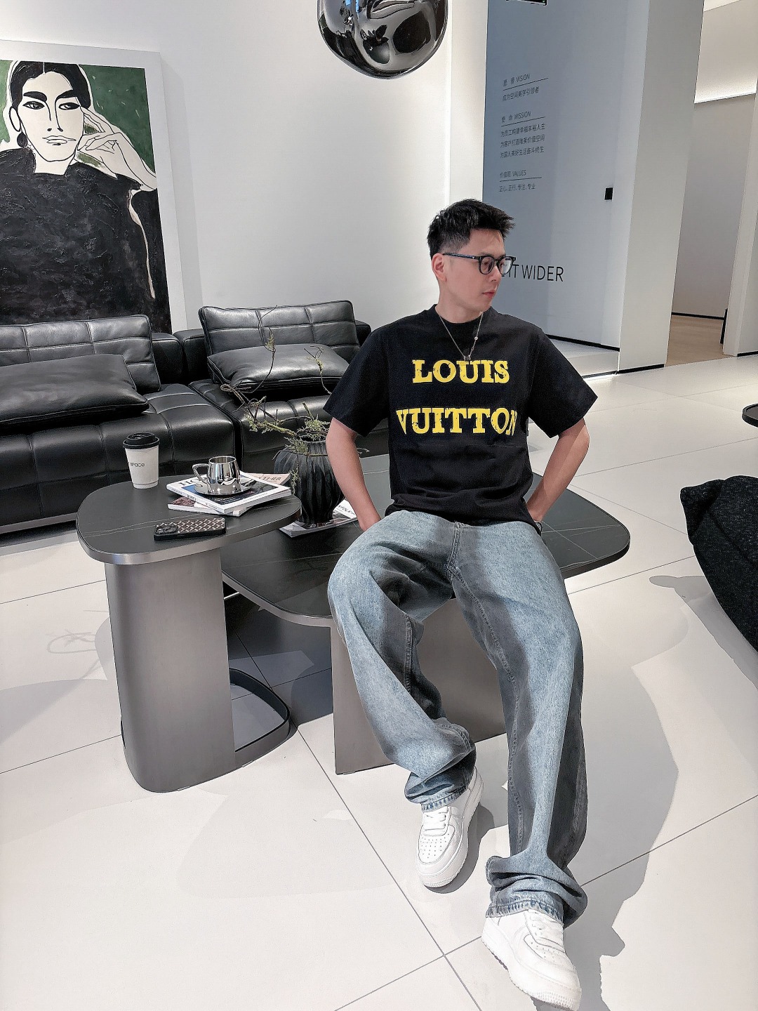 Louis Vuitton Couple Basic Clothing Cotton S-m-l-xl