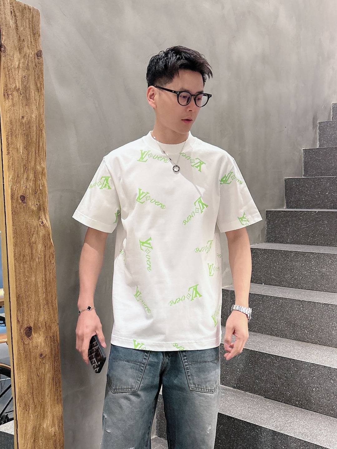 Louis Vuitton Couple Basic Clothing Cotton S-m-l-xl