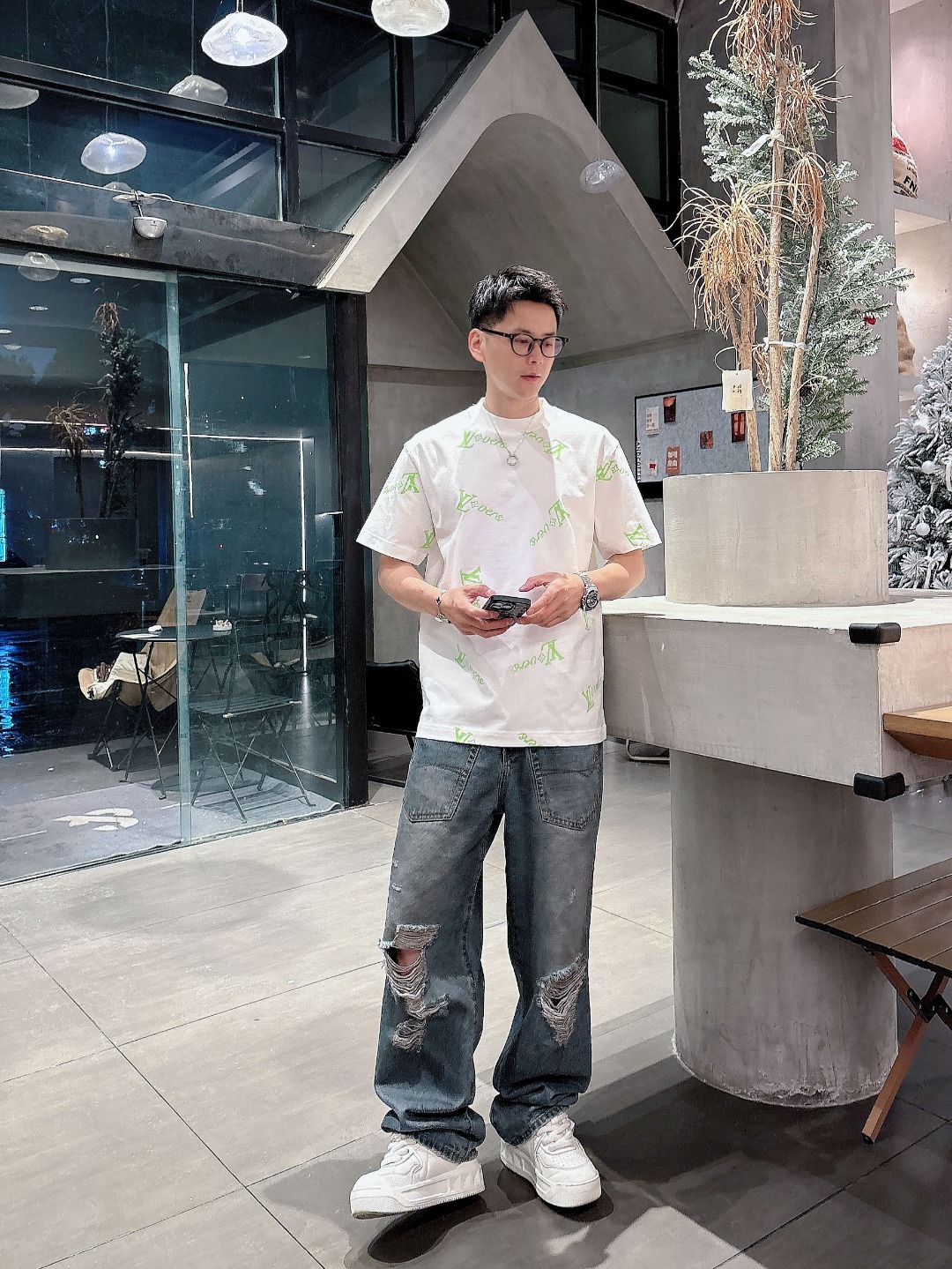 Louis Vuitton Couple Basic Clothing Cotton S-m-l-xl