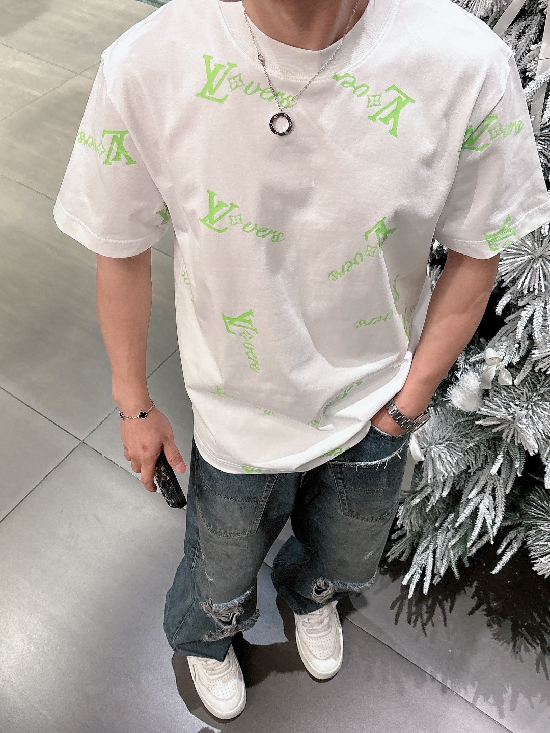 Louis Vuitton Couple Basic Clothing Cotton S-m-l-xl