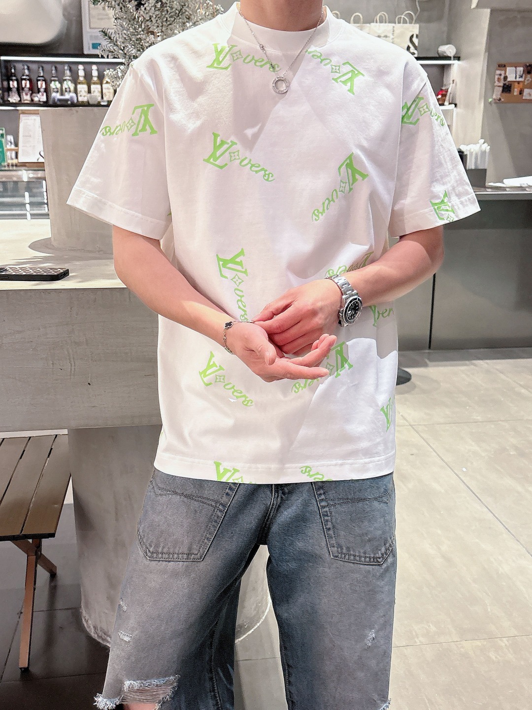 Louis Vuitton Couple Basic Clothing Cotton S-m-l-xl