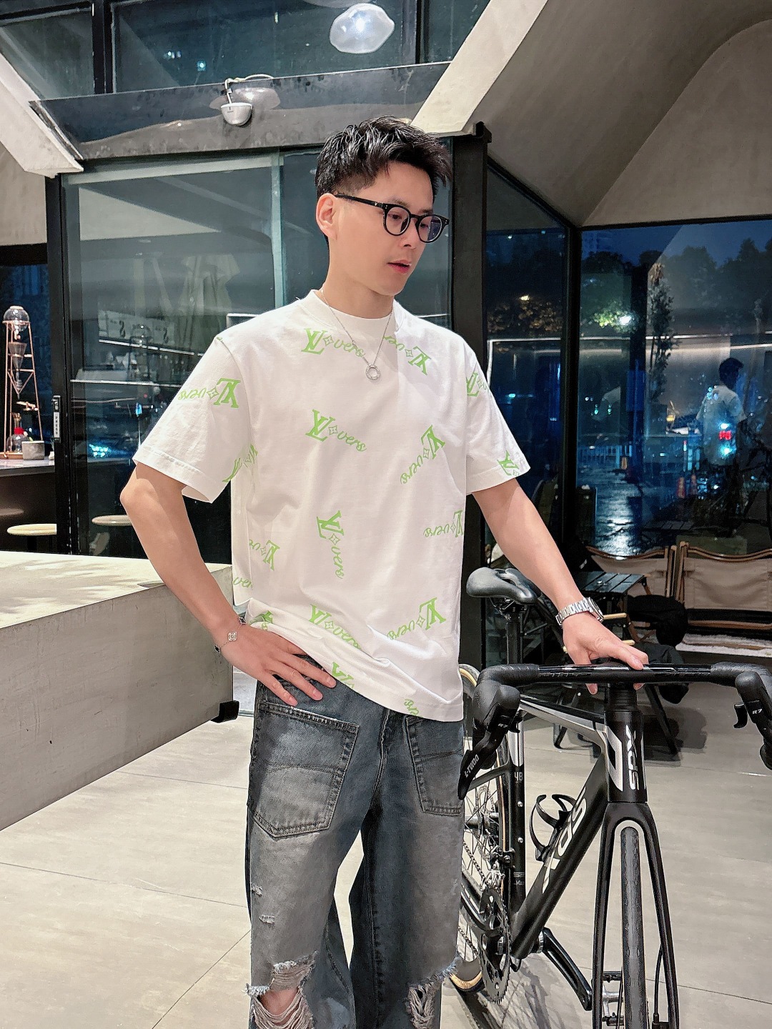 Louis Vuitton Couple Basic Clothing Cotton S-m-l-xl