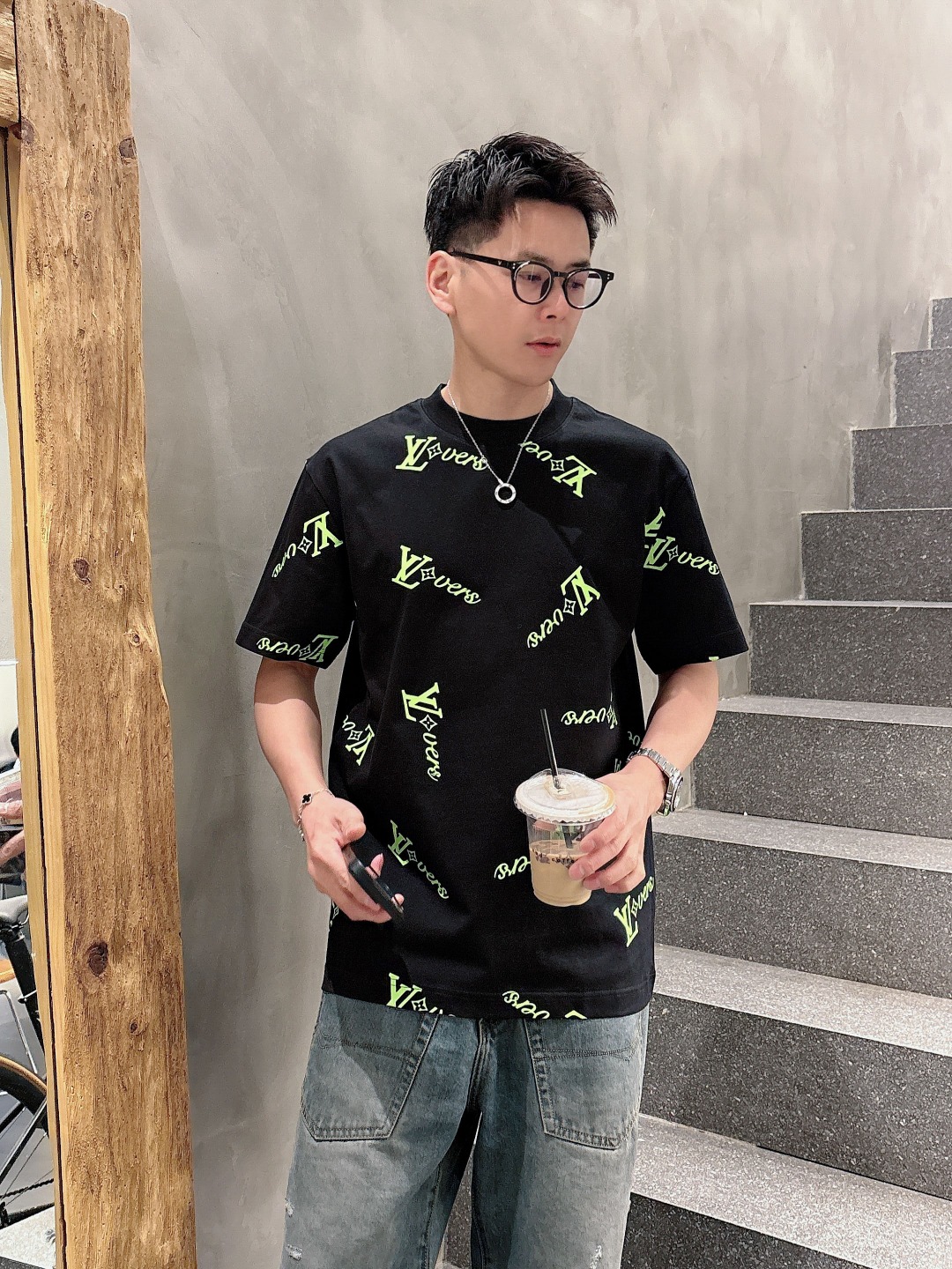 Louis Vuitton Couple Basic Clothing Cotton S-m-l-xl