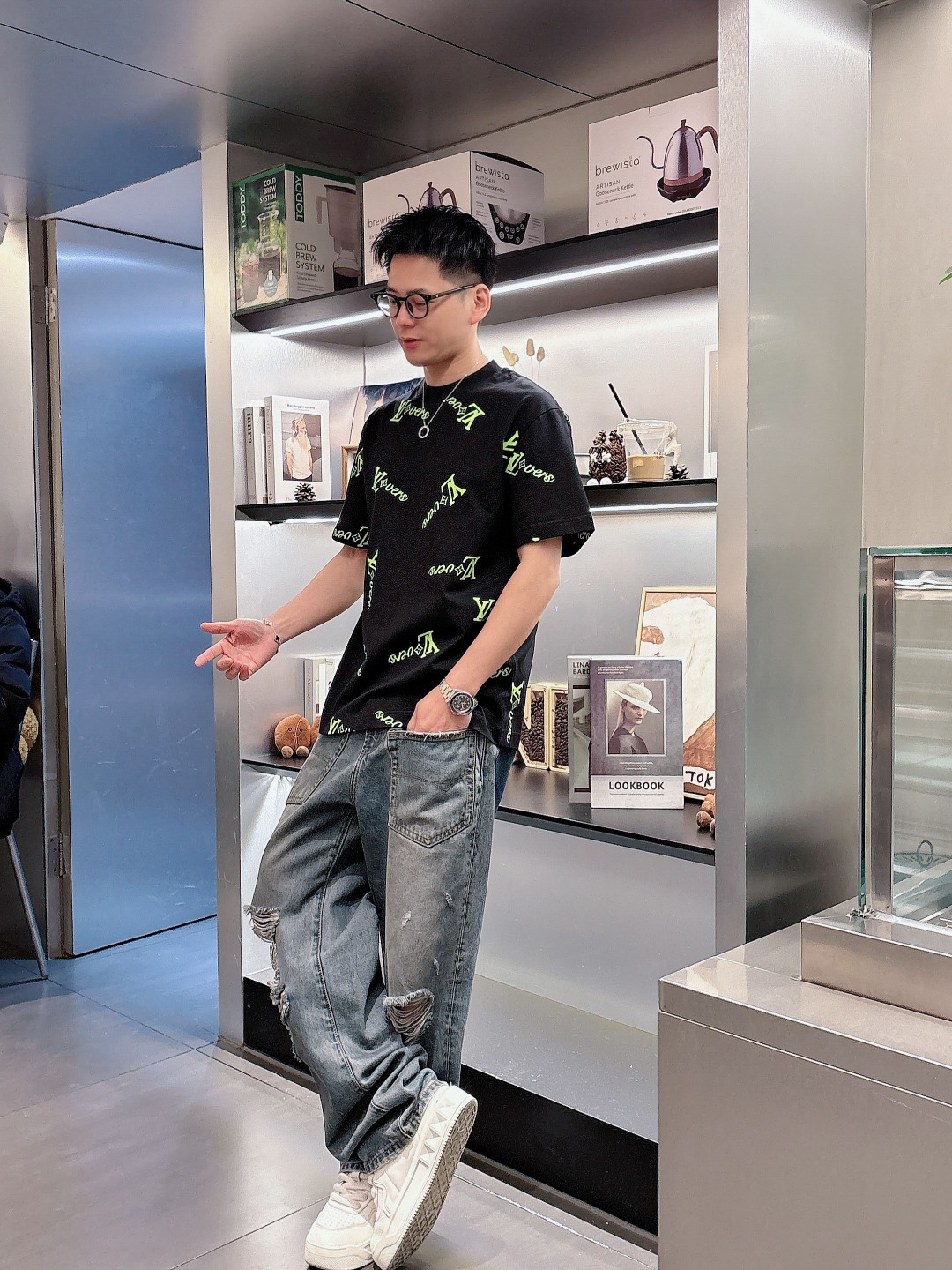 Louis Vuitton Couple Basic Clothing Cotton S-m-l-xl