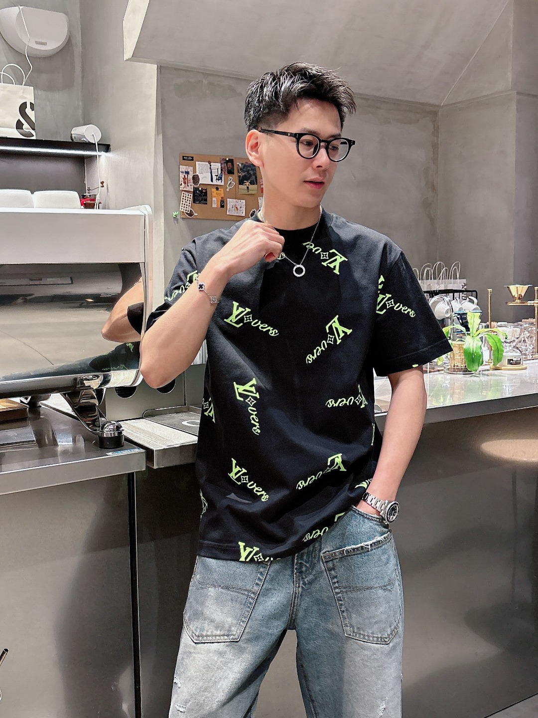 Louis Vuitton Couple Basic Clothing Cotton S-m-l-xl