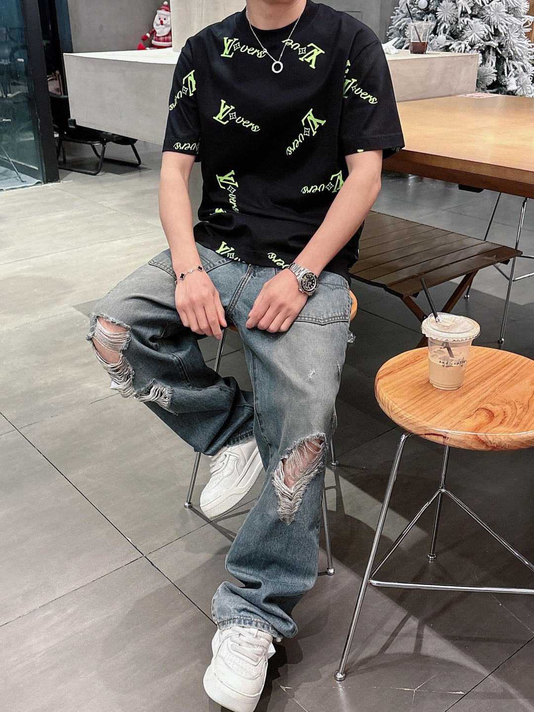 Louis Vuitton Couple Basic Clothing Cotton S-m-l-xl