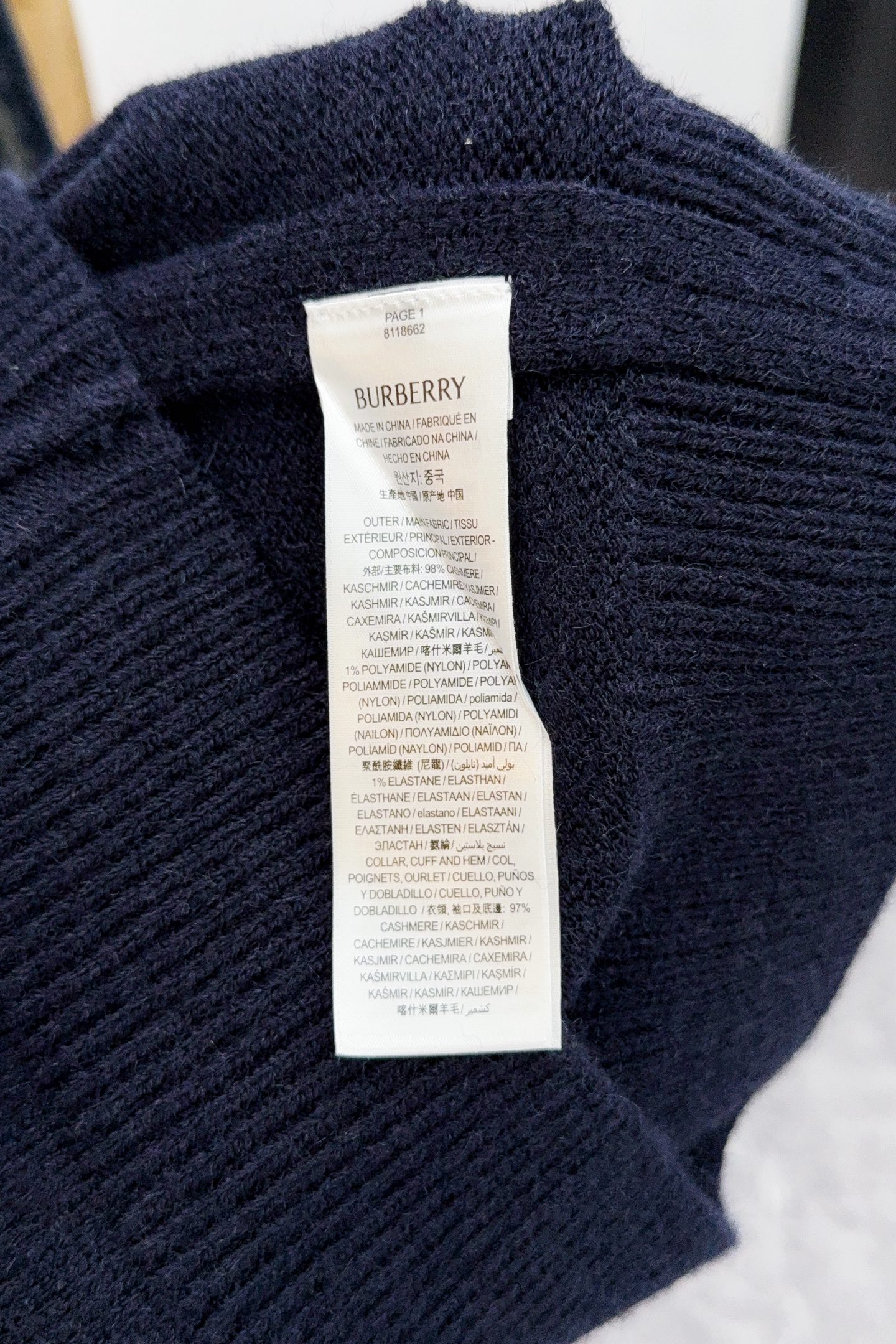 Burberry Basic Clothing Wool S-m-l-xl
