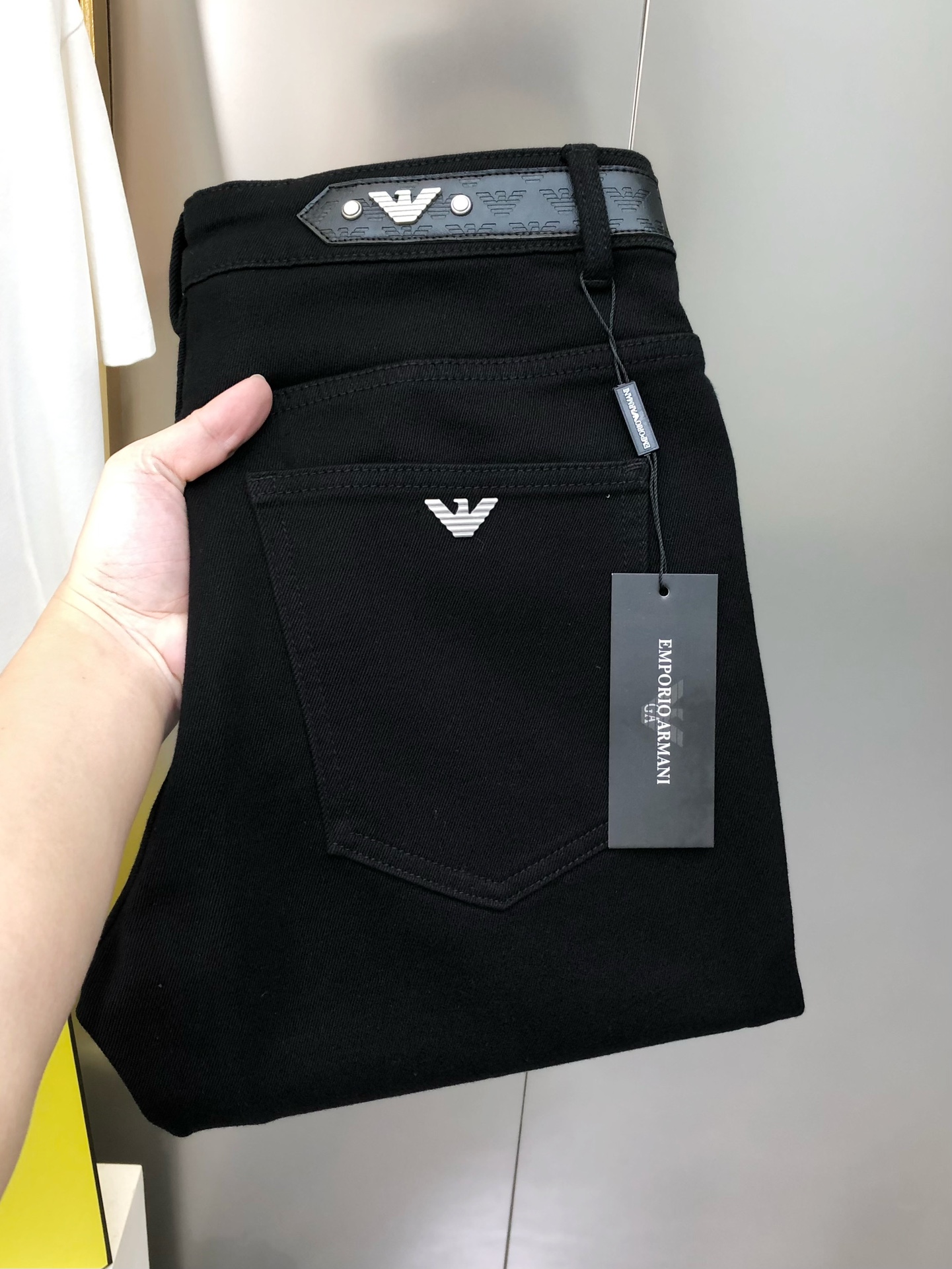 Armani Male Jeans Cotton Fleece Lined M