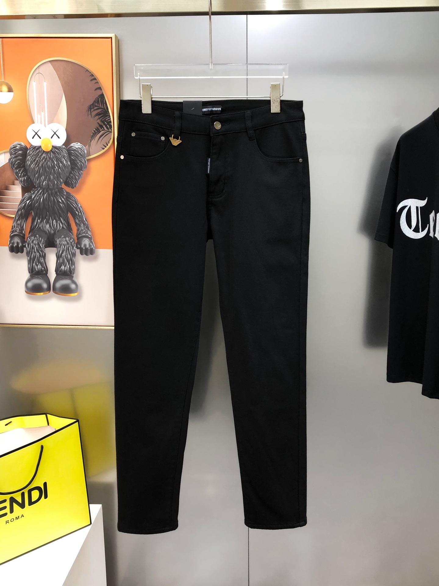 Armani Male Jeans Cotton Fleece Lined M