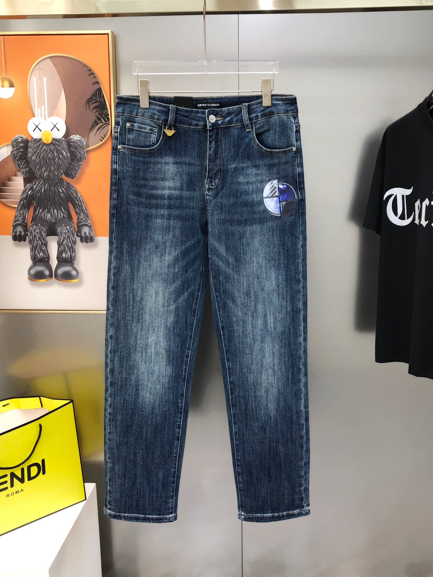 Armani Male Jeans Cotton Loose Fit M-l-38