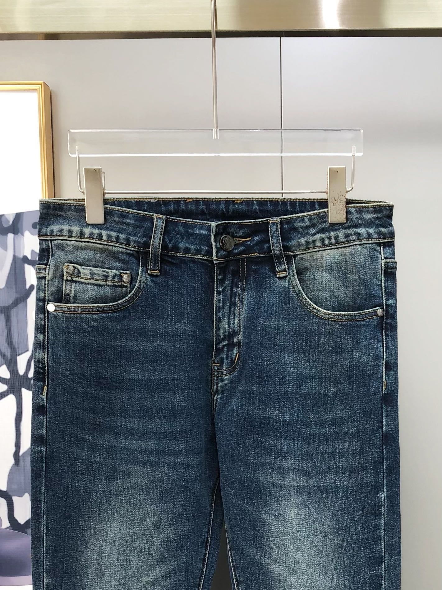 Male Jeans Cotton Slim Fit L