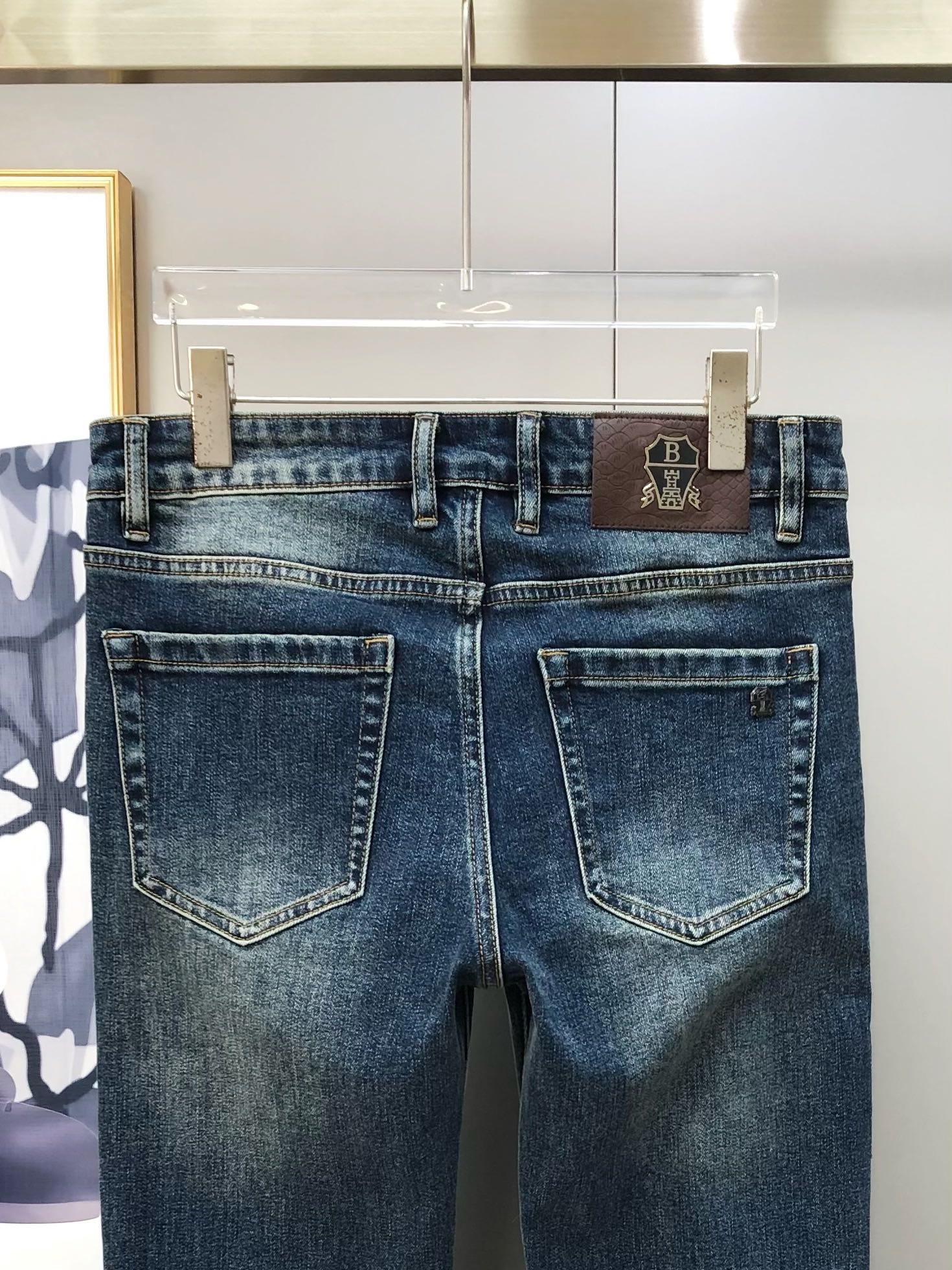 Male Jeans Cotton Slim Fit L