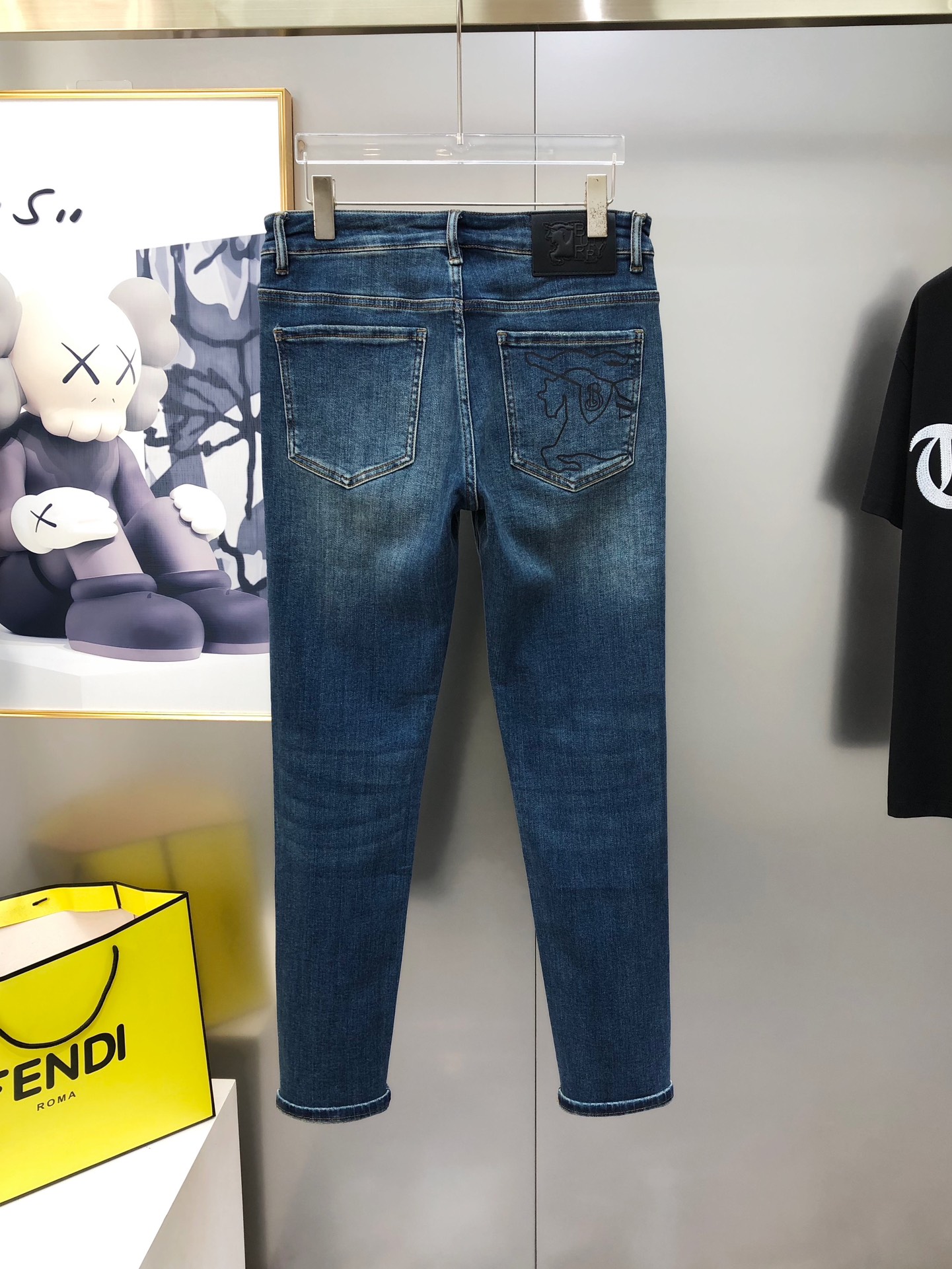 Burberry Male Jeans Cotton Slim Fit L