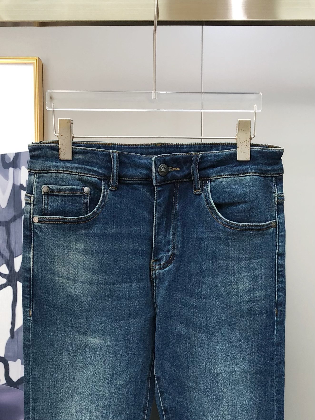 Burberry Male Jeans Cotton Slim Fit L