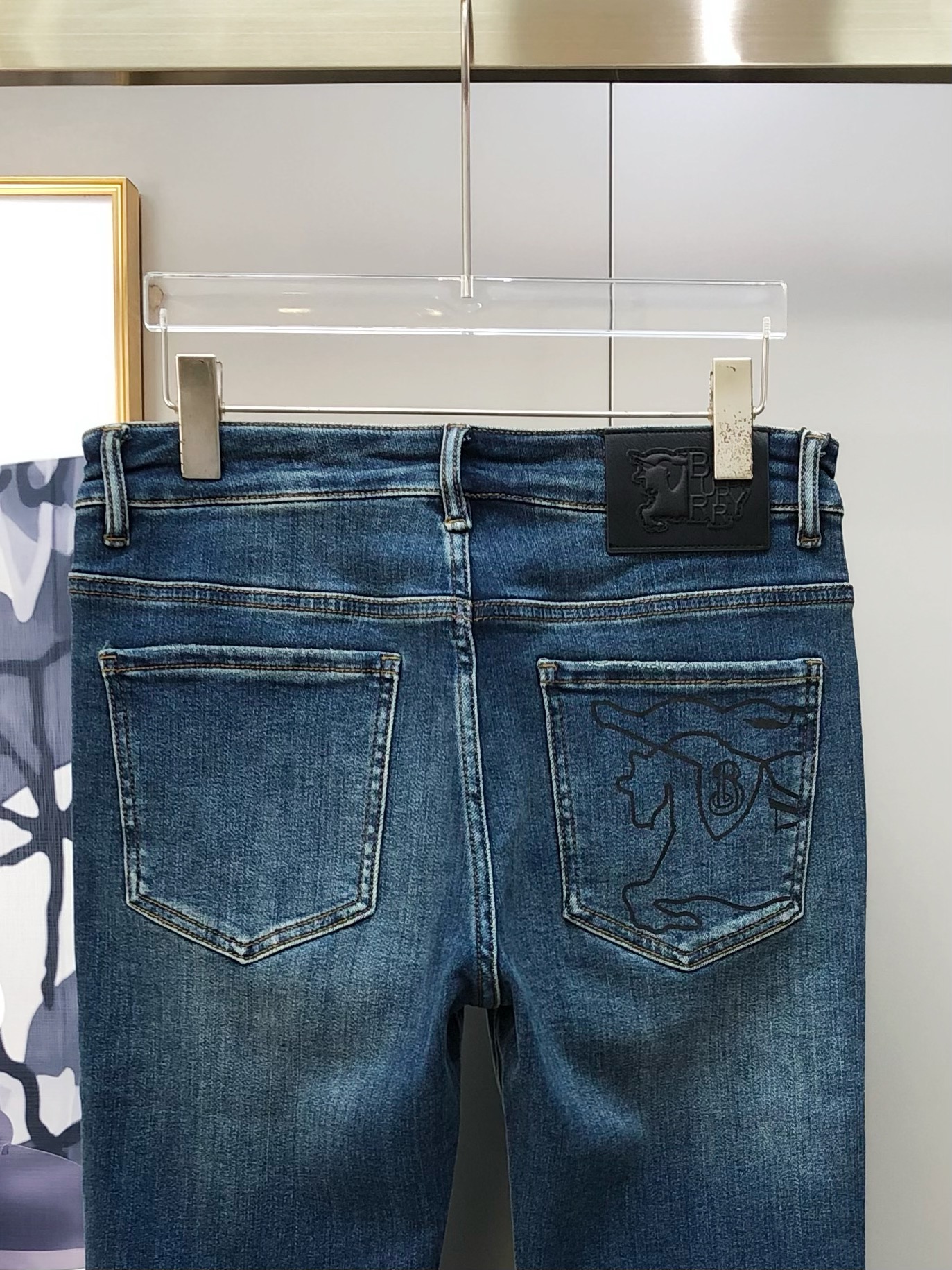 Burberry Male Jeans Cotton Slim Fit L