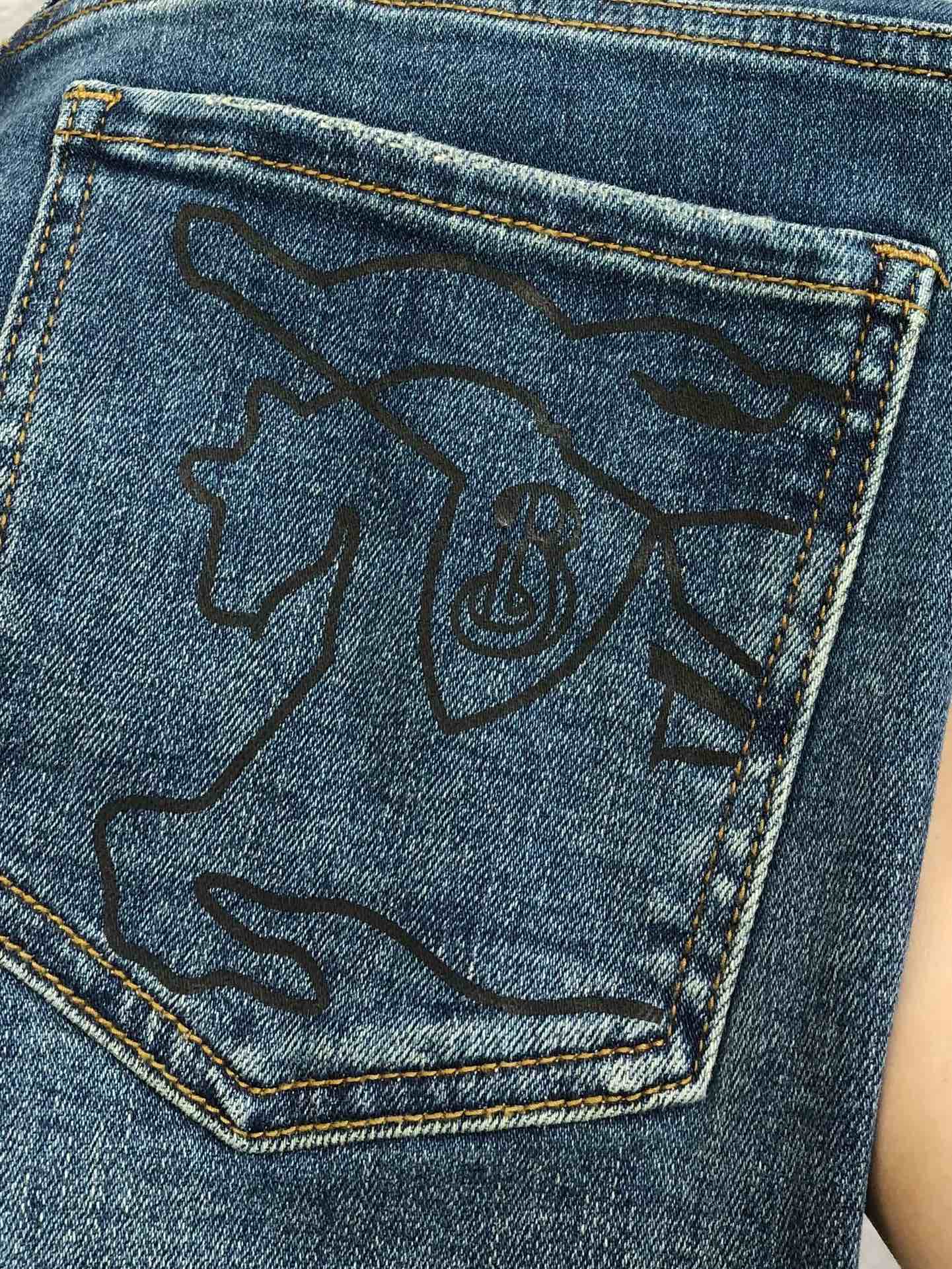 Burberry Male Jeans Cotton Slim Fit L