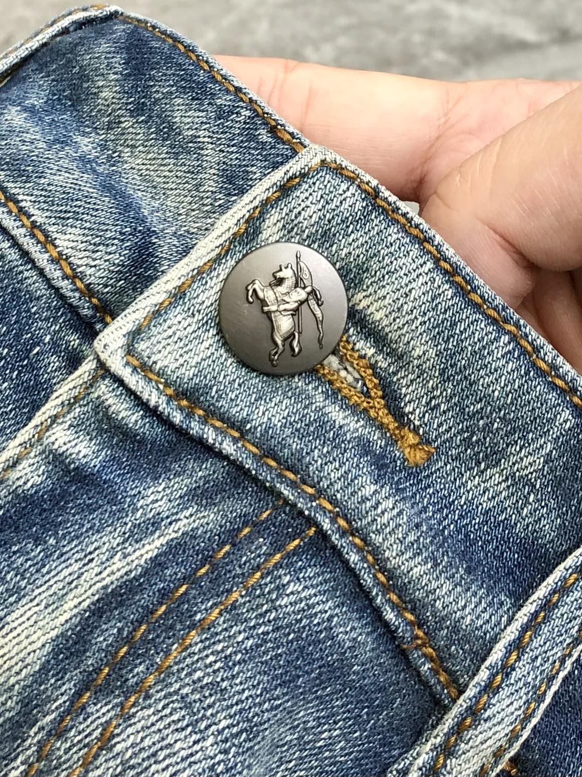 Burberry Male Jeans Cotton Printed L