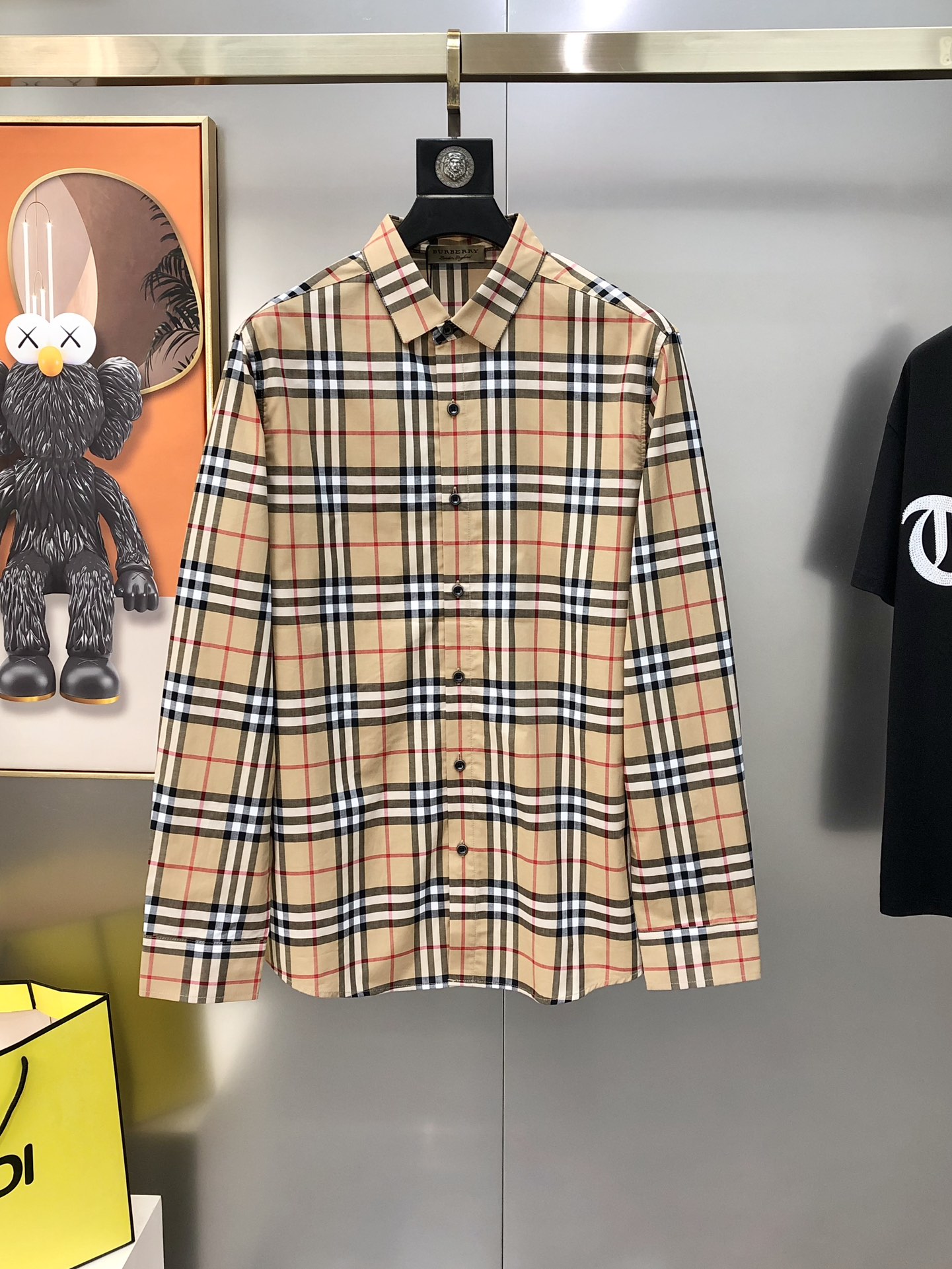 Burberry Male Shirt Cotton Printed M-xl