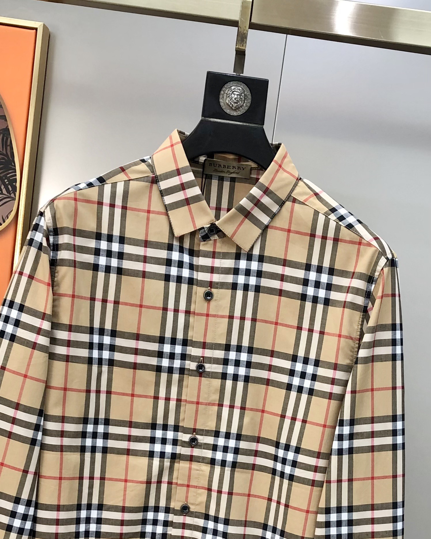 Burberry Male Shirt Cotton Printed M-xl