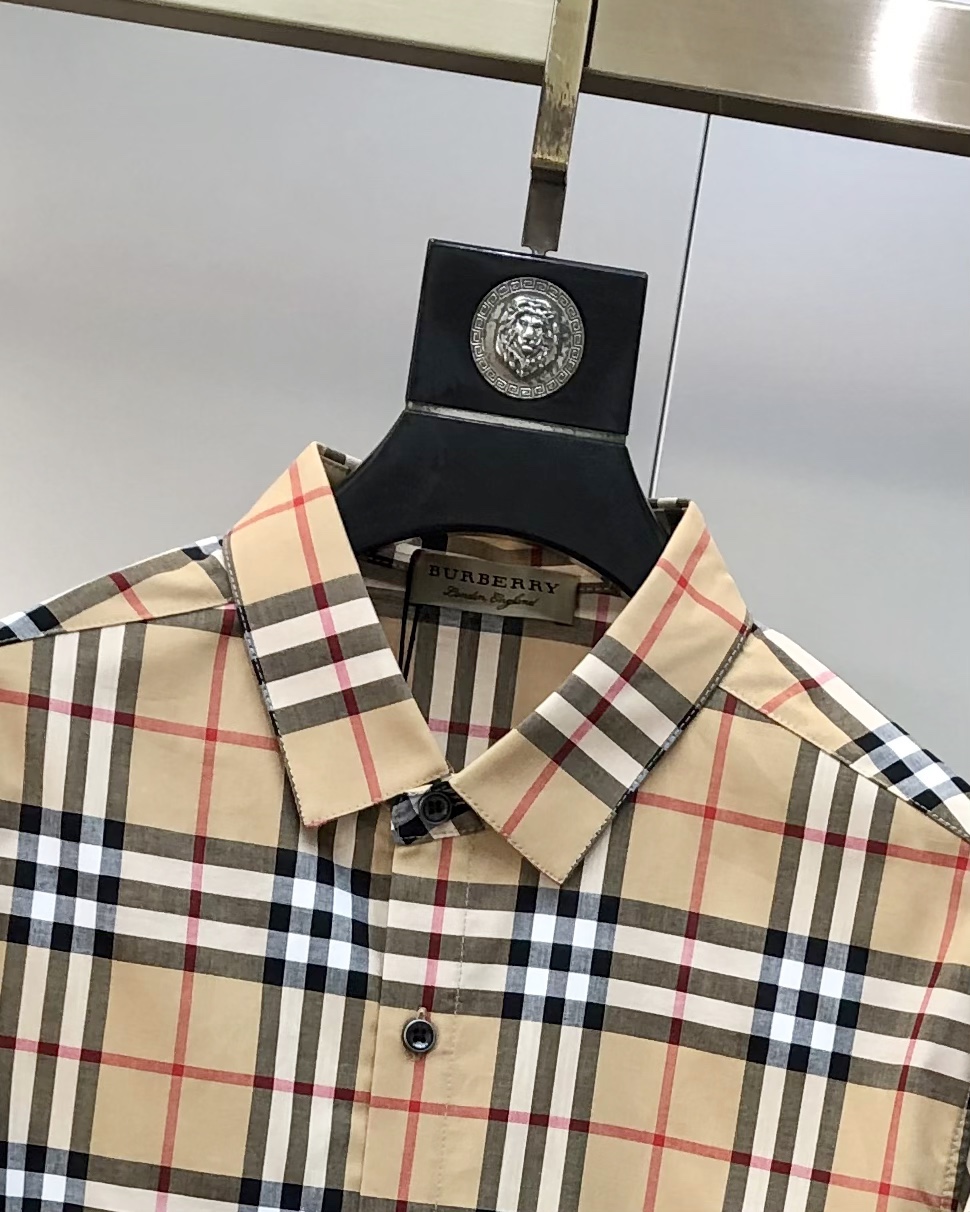 Burberry Male Shirt Cotton Printed M-xl