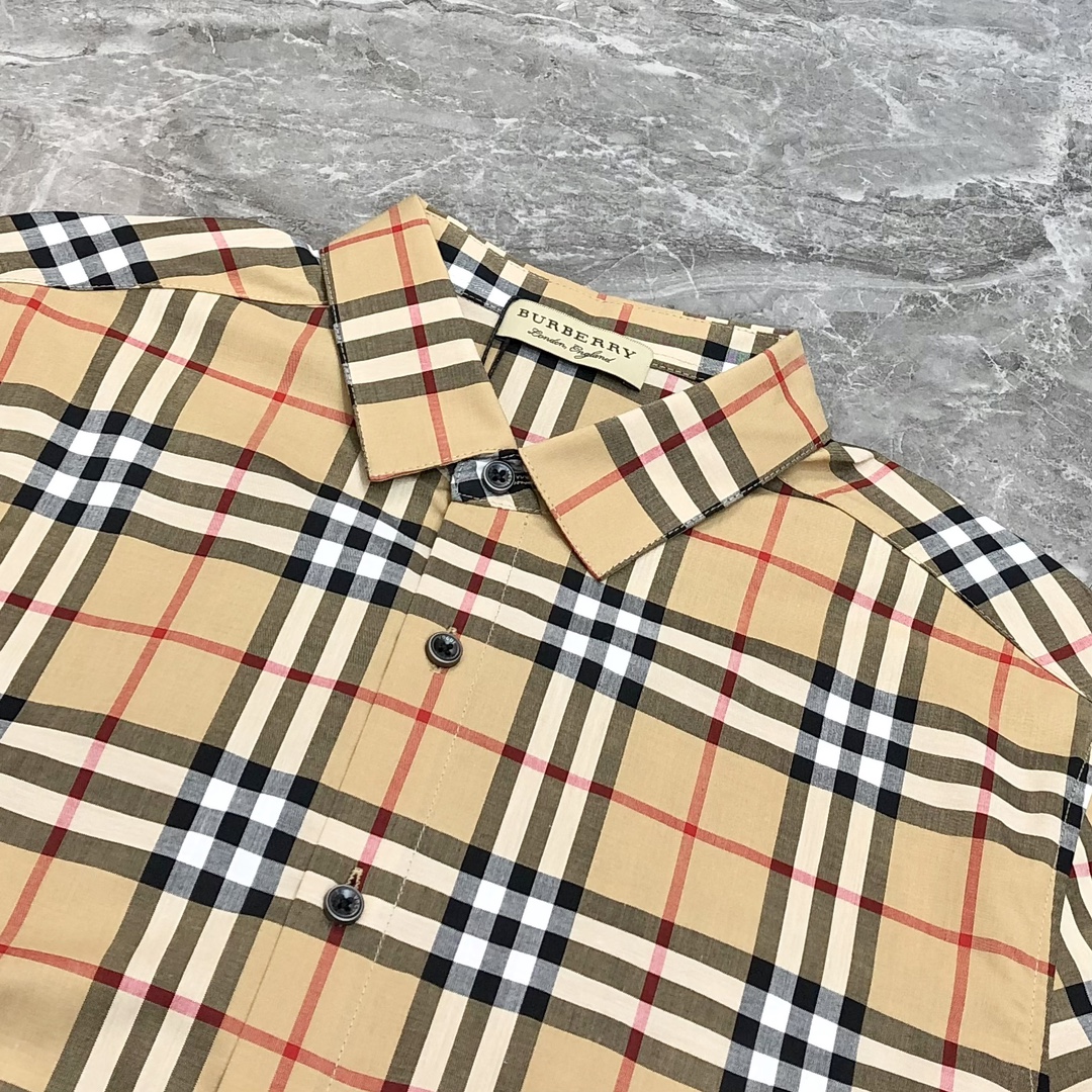 Burberry Male Shirt Cotton Printed M-xl