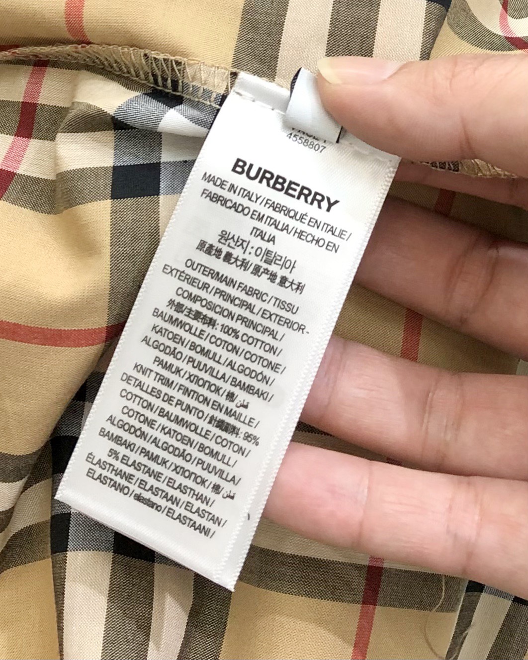 Burberry Male Shirt Cotton Printed M-xl